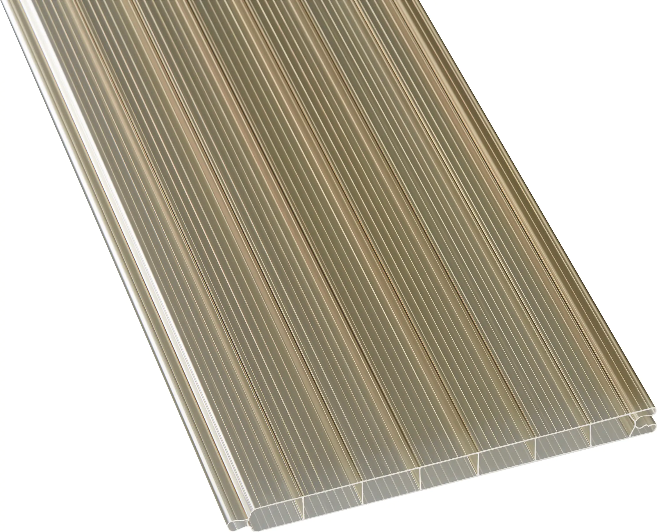 Gutta PVC-Hohlkammerpaneel 200 x 20 cm 16 mm bronze Gutta PVC-Hohlkammerpaneel 200 x 20 cm 16 mm bronze