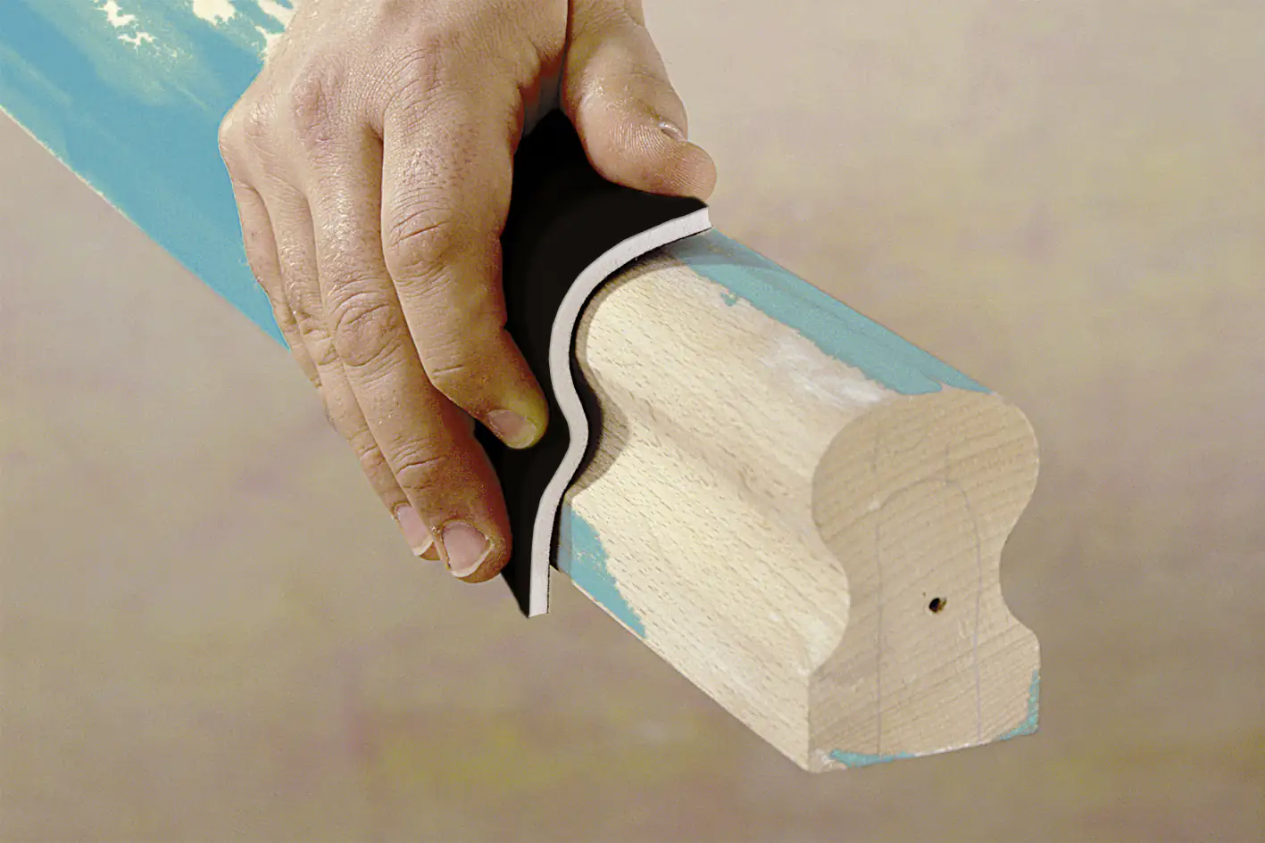 Wolfcraft Schleifschwamm 3 Stück Maß: 123 x 98 x 10 mm, K 60, 120, 180