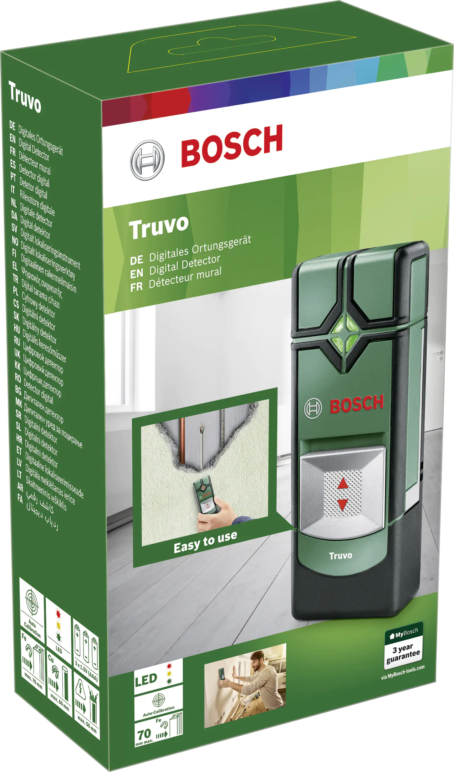 Bosch Ortungsgerät Truvo mit 3 x AAA 1,5 V Batterien