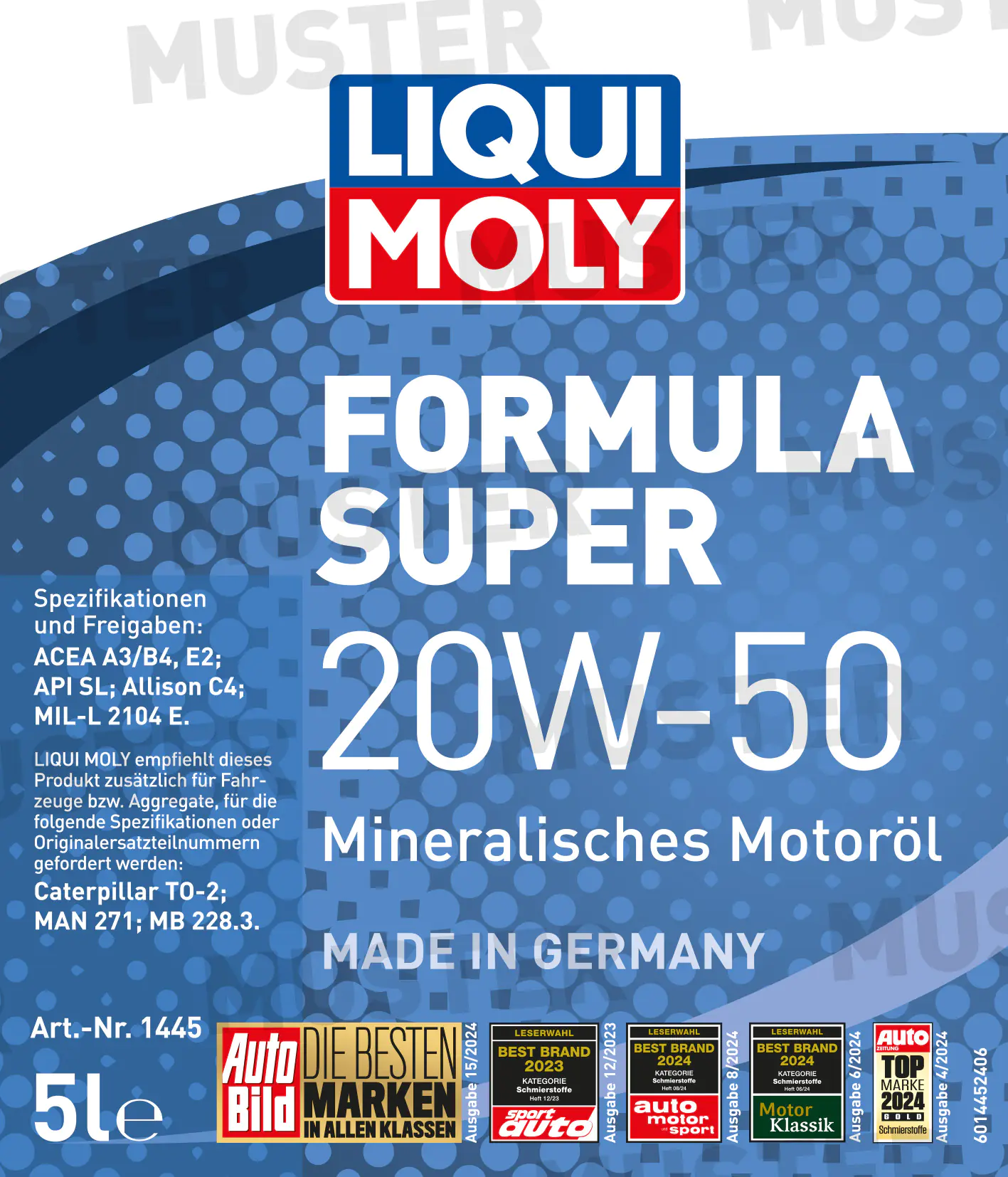 Liqui Moly Motoröl Formula Super 20W-50 5 L Liqui Moly Motoröl Formula Super 20W-50 5 L