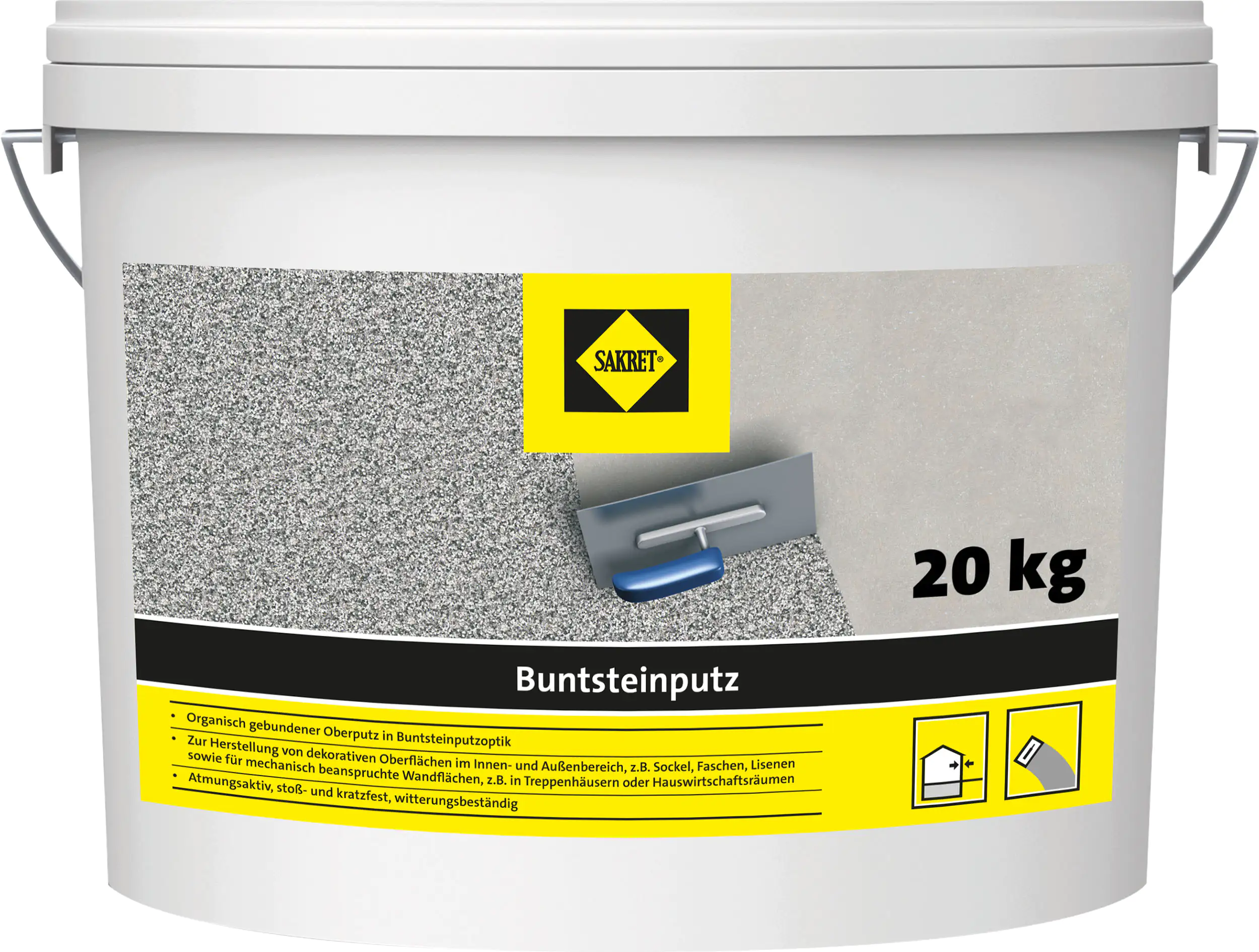 SAKRET Buntsteinputz rot-braun 20 kg