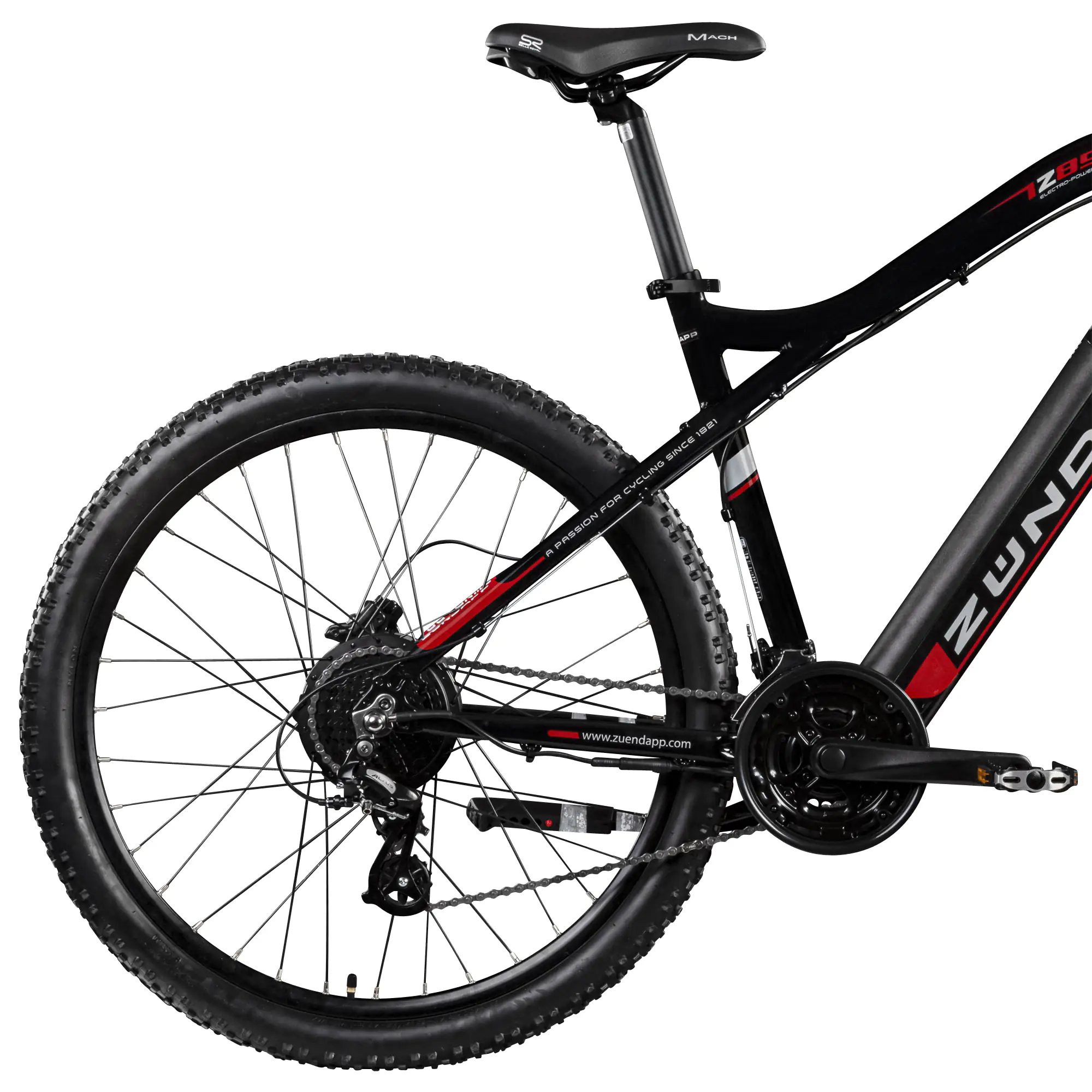 Zündapp E-Bike MTB Z898 27,5 Zoll RH 48cm 24-Gang, 504 Wh schwarz rot