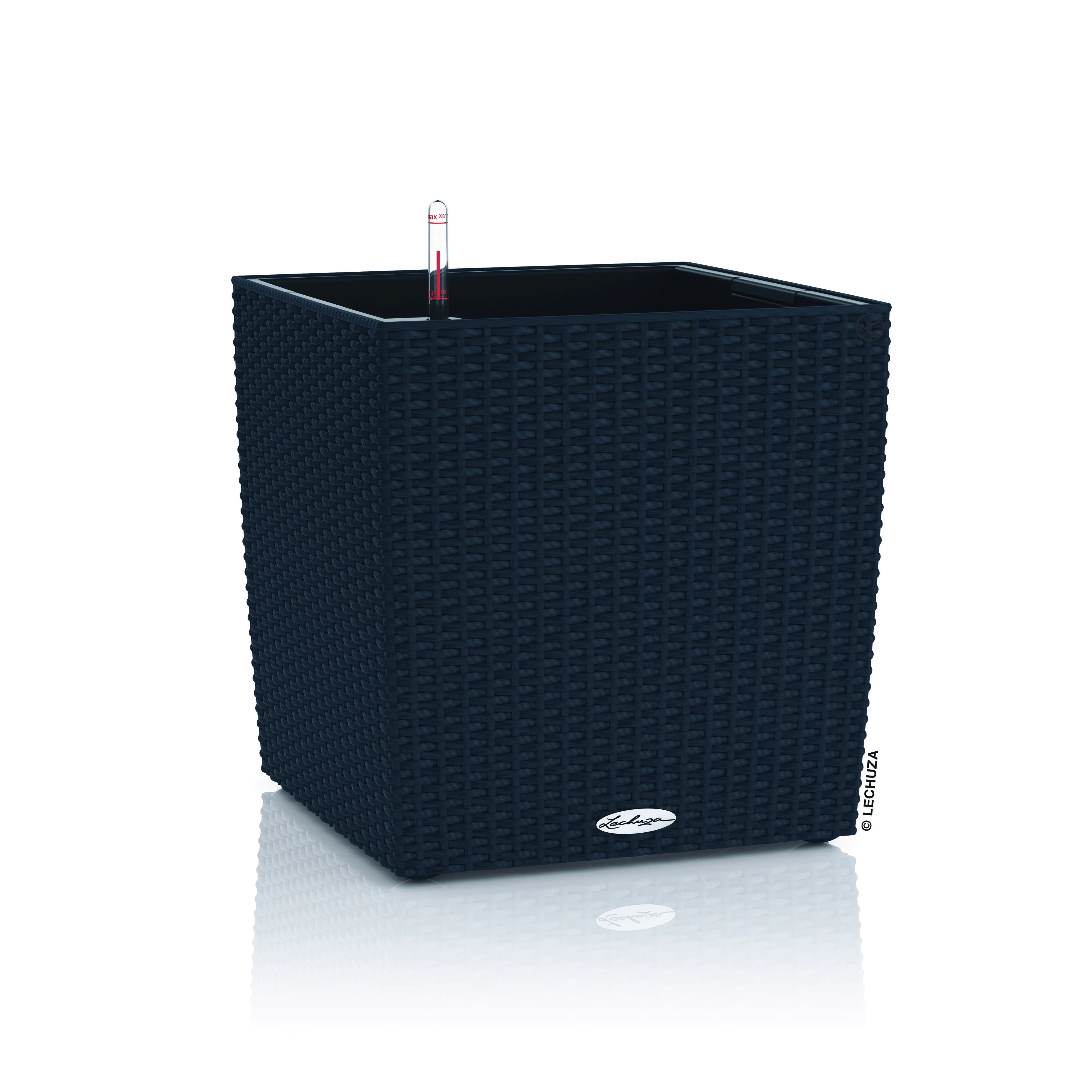 Lechuza Pflanzgefäß Cube Cottage 40 graphitschwarz