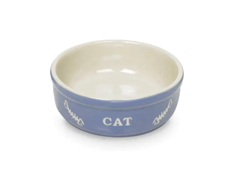 Nobby Katzenschale Cat 250 ml Ø 13,5 cm hellblau beige Nobby Katzenschale Cat 250 ml Ø 13,5 cm hellblau beige