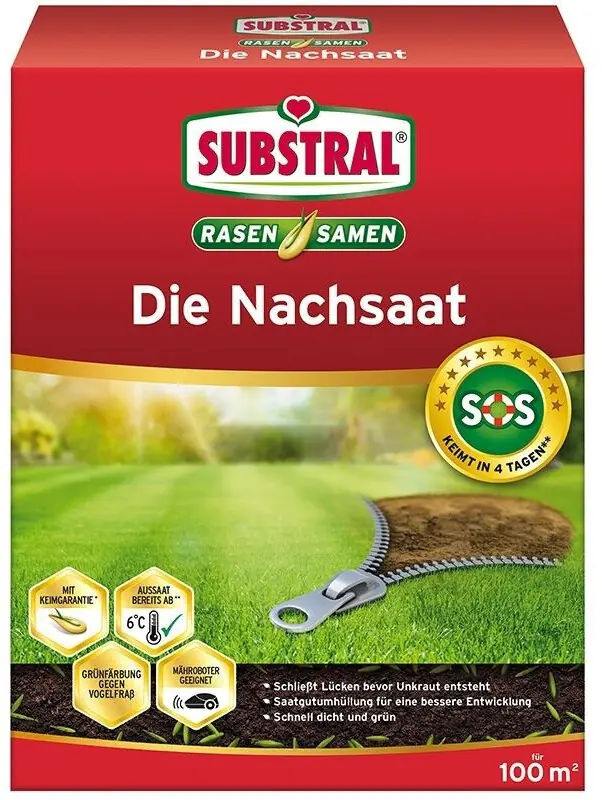 Substral Rasensamen Die Nachsaat 2 kg, für 100 m²