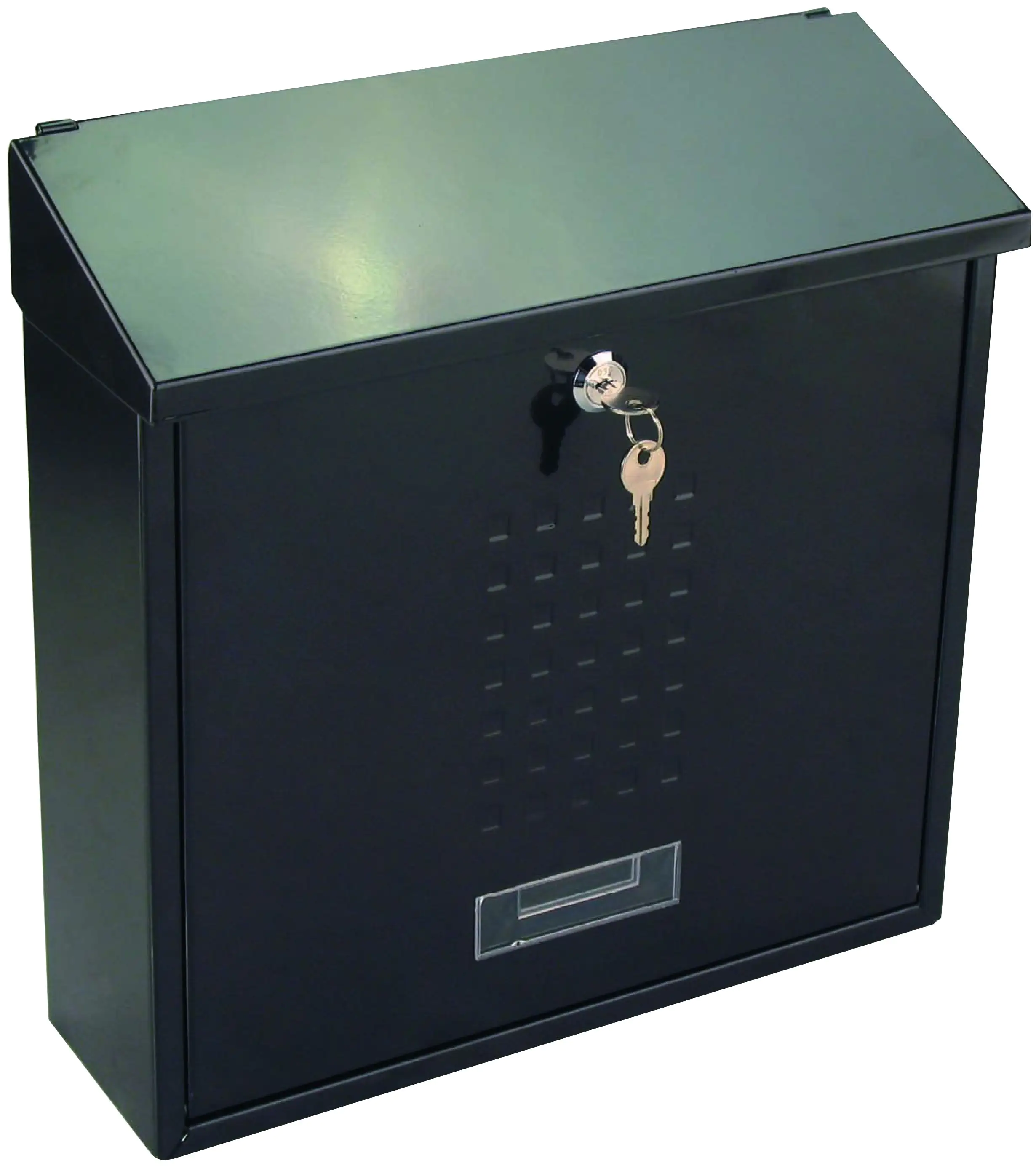 Primaster Briefkasten schwarz 36 x 10 x 37 cm