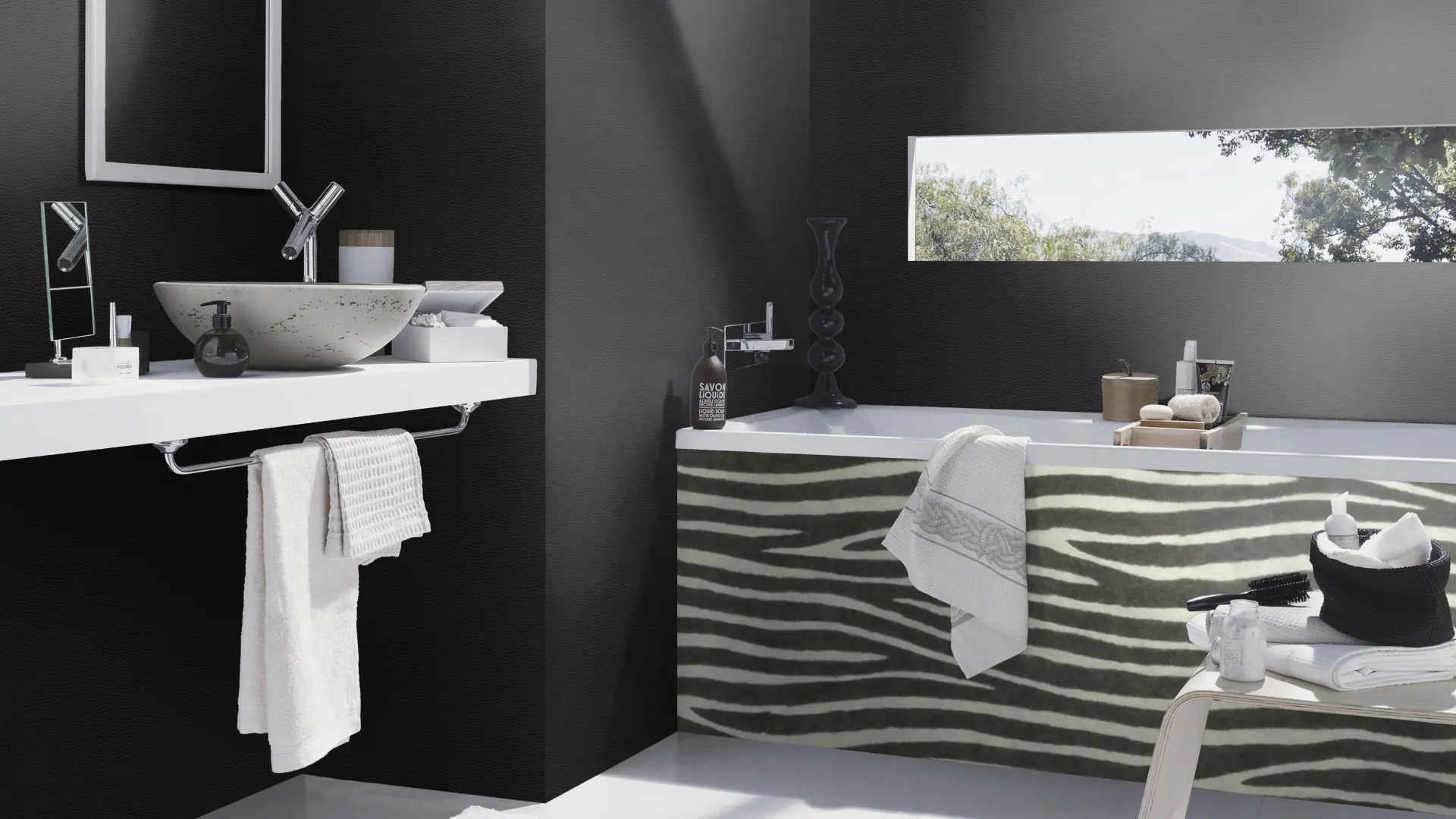 Rasch Vliestapete 751727 Schwarz-Schwarz-Weiß Muster & Motive 10,05 m x 0,53 m