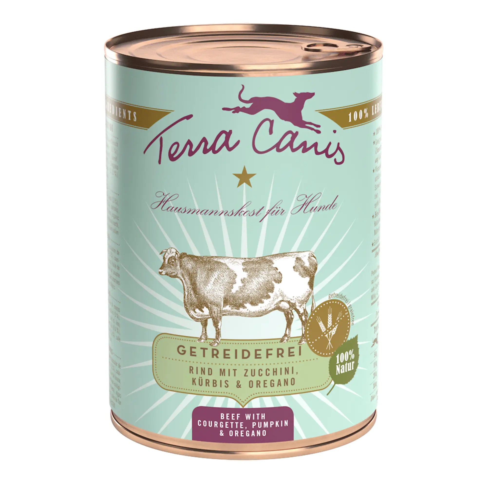 Terra Canis Getreidefrei Adult Rind mit Zucchini Kürbis & Oregano 400 g