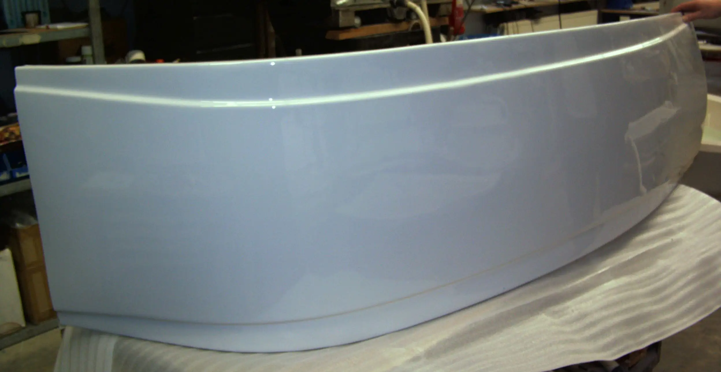 Ottofond Acrylschürze Loredana 240 x 56 cm, weiß, Modell A