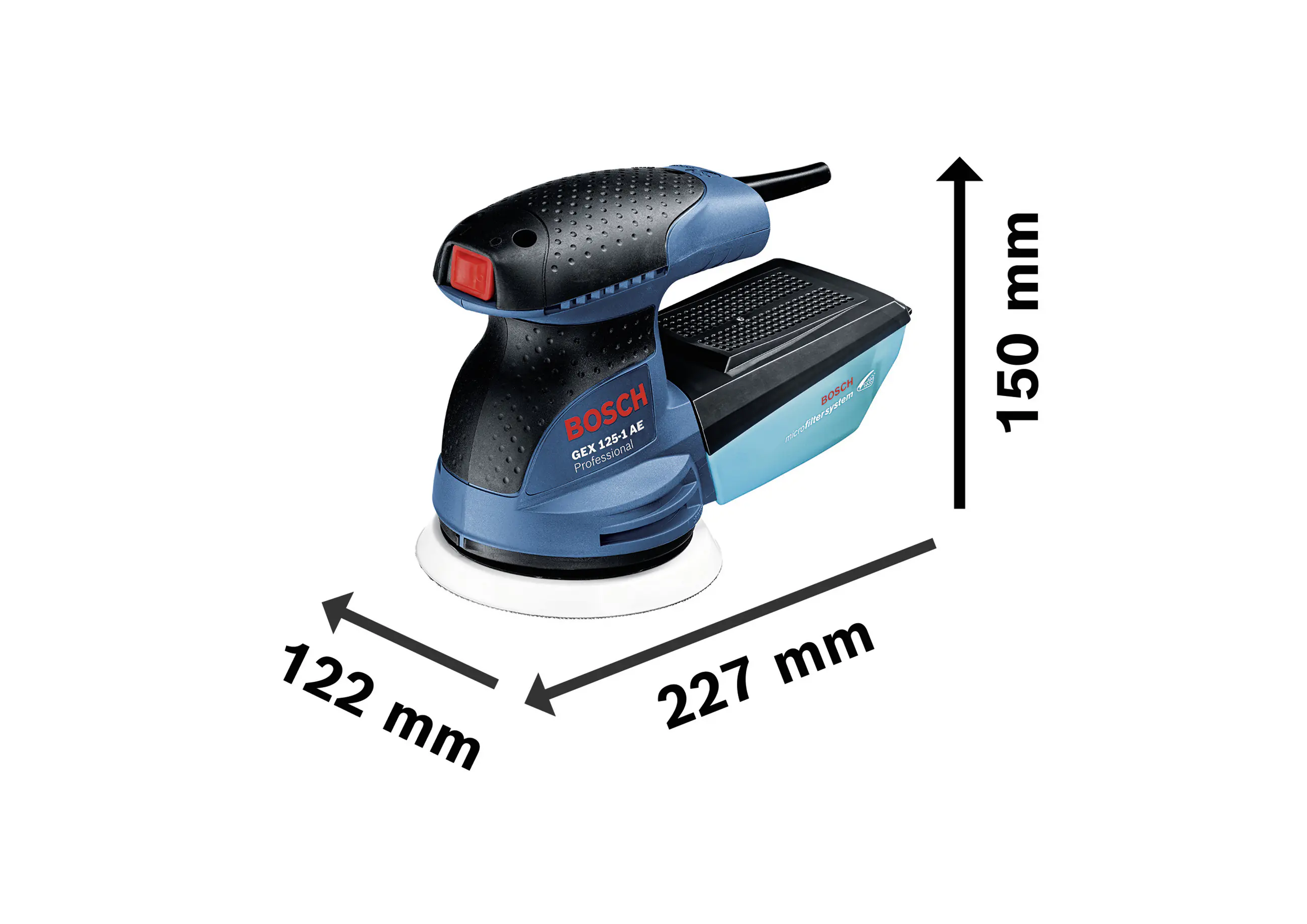 Bosch Professional Exzenterschleifer GEX 125-1 AE 250 W Bosch Professional Exzenterschleifer GEX 125-1 AE 250 W