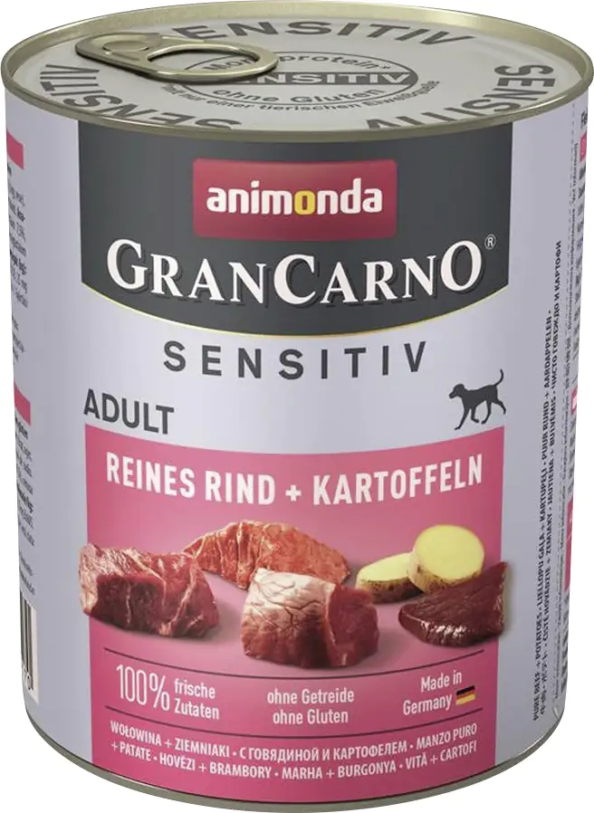 Animonda GranCarno Adult Sensitiv Reines Rind + Kartoffeln 800 g