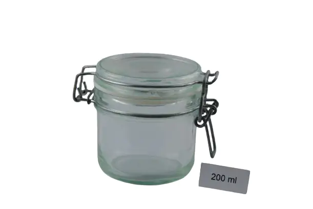 Omega Drahtbügelglas 200 ml 8,3x8,5 cm Omega Drahtbügelglas 200 ml 8,3x8,5 cm