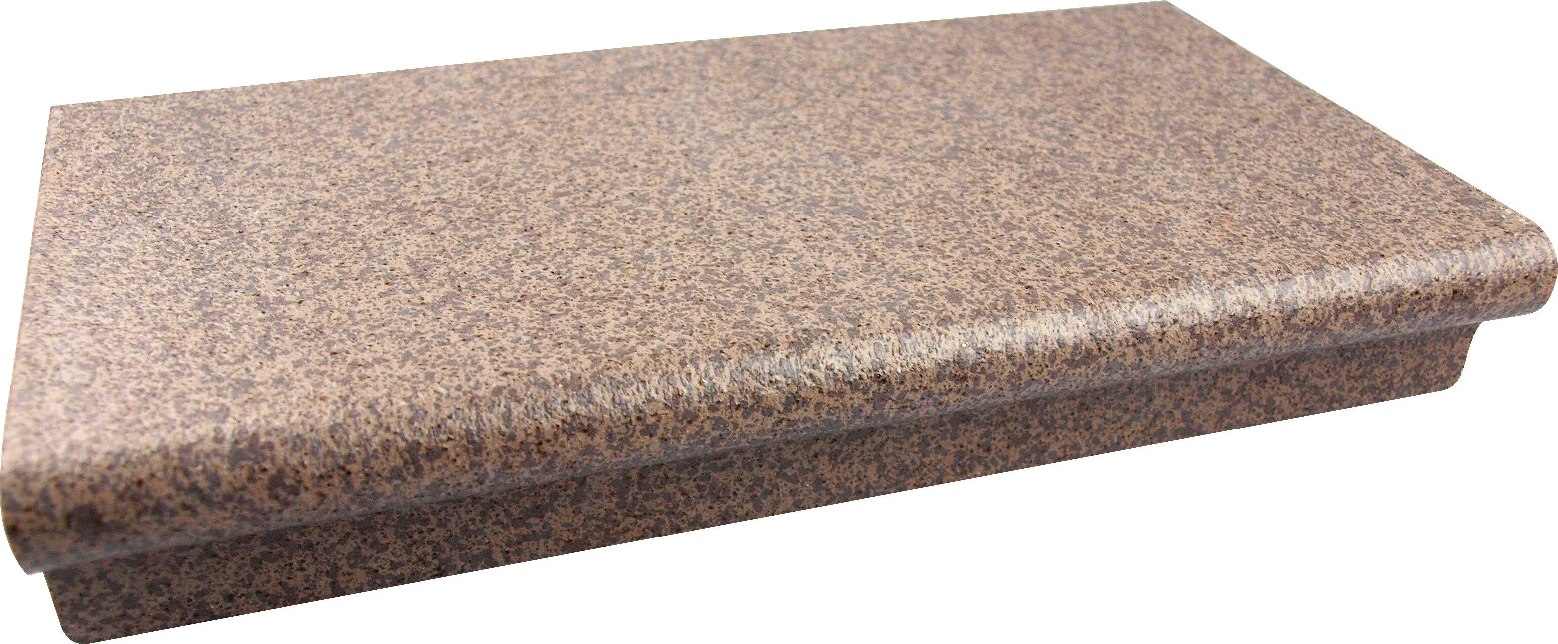 Florentinerschenkel Spaltplatte 24 x 13 x 4 cm schiefergrau-bunt