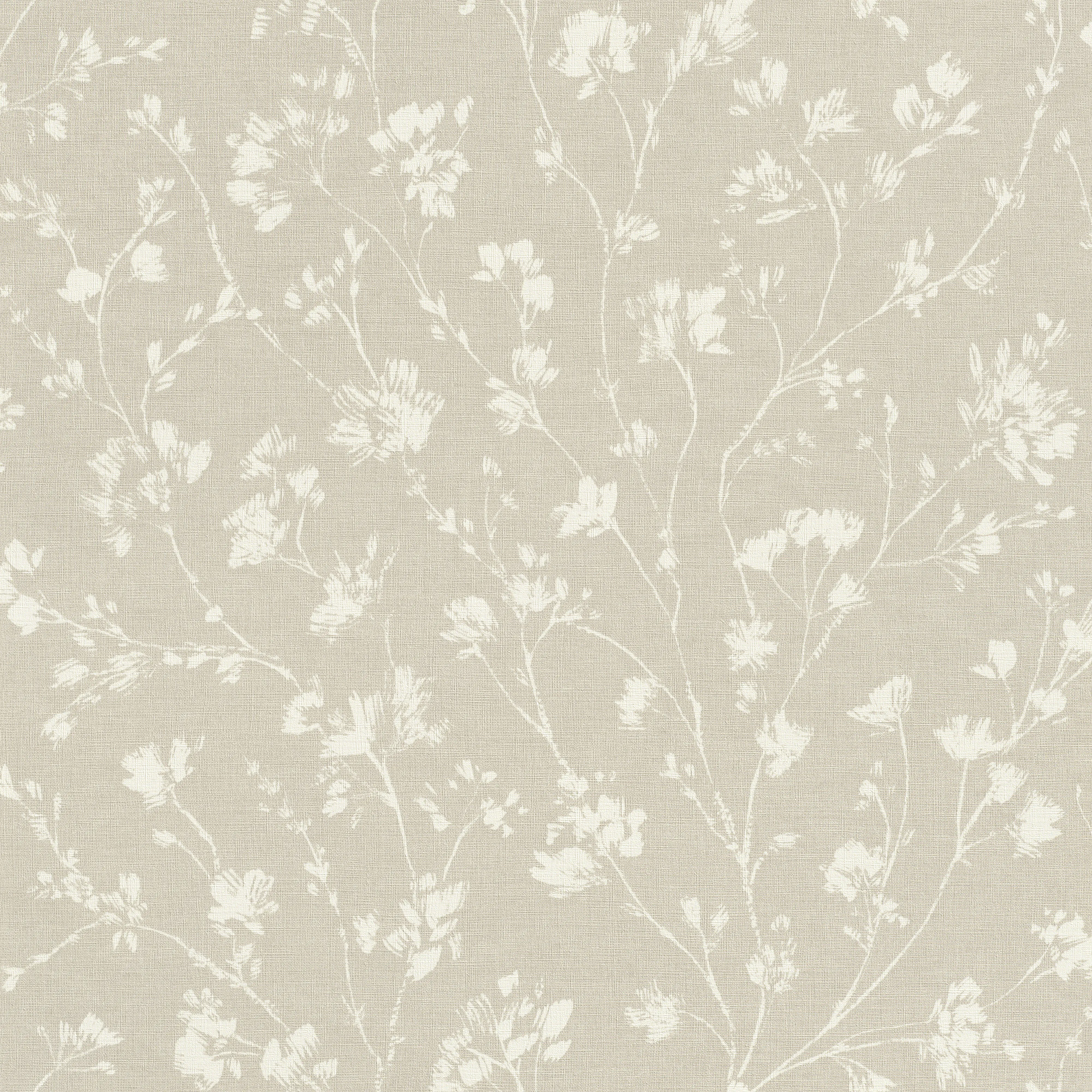 Rasch Vliestapete 463811 Selection Blüten beige-creme, 10,05 x 0,53 m