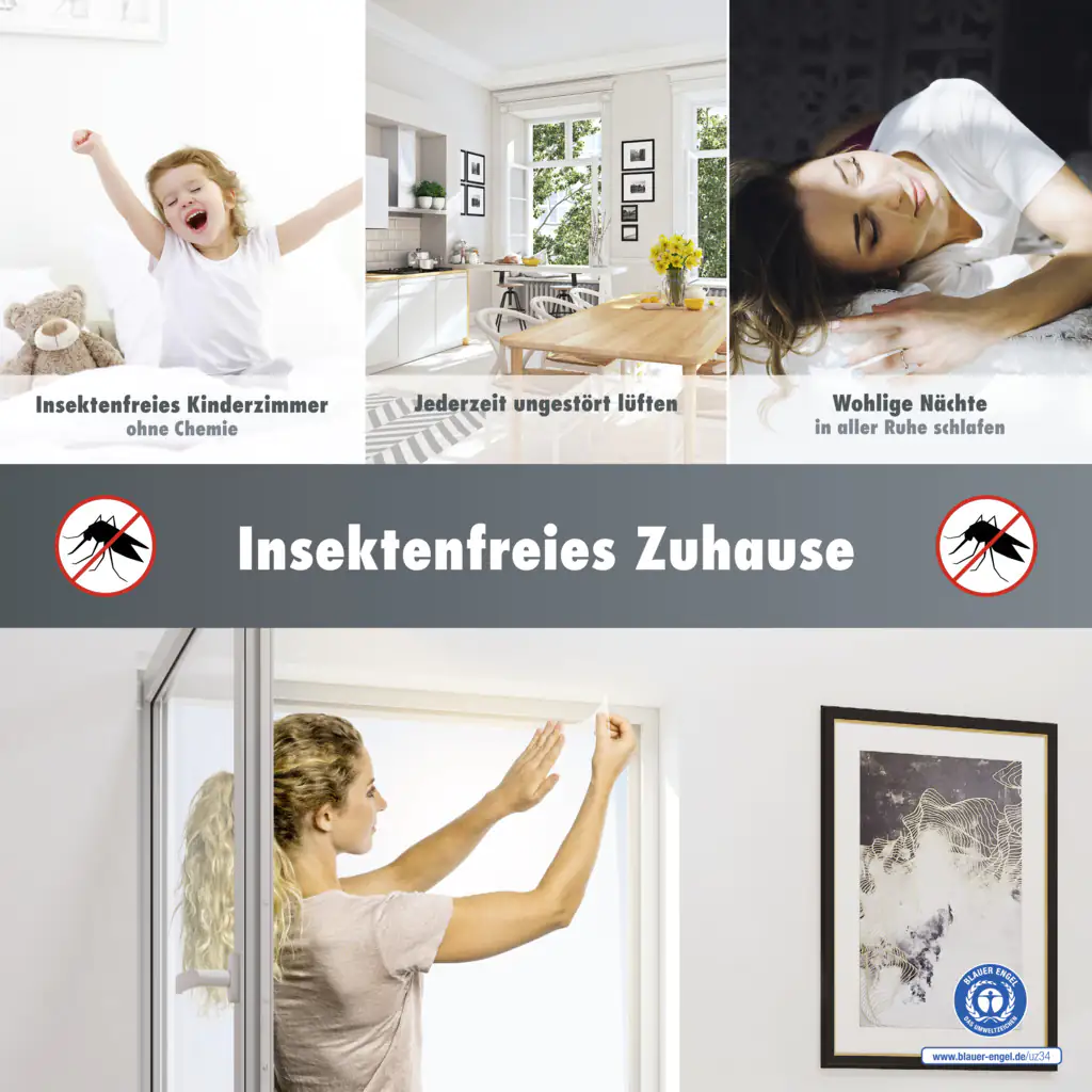 Primaster Fliegengitter 130 x 150 cm weiß kürzbar