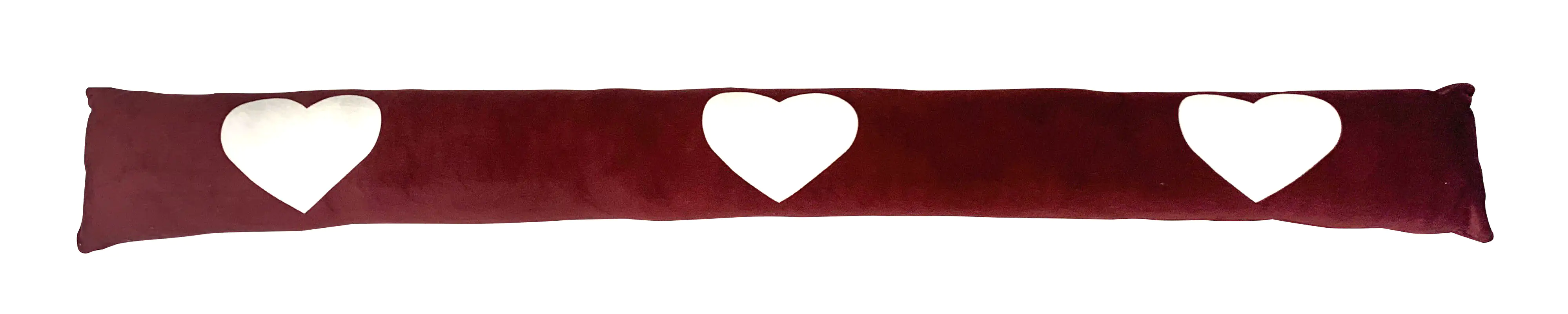 TrendLine Zugluftstopper Herzen dunkelrot 92 x 10 cm