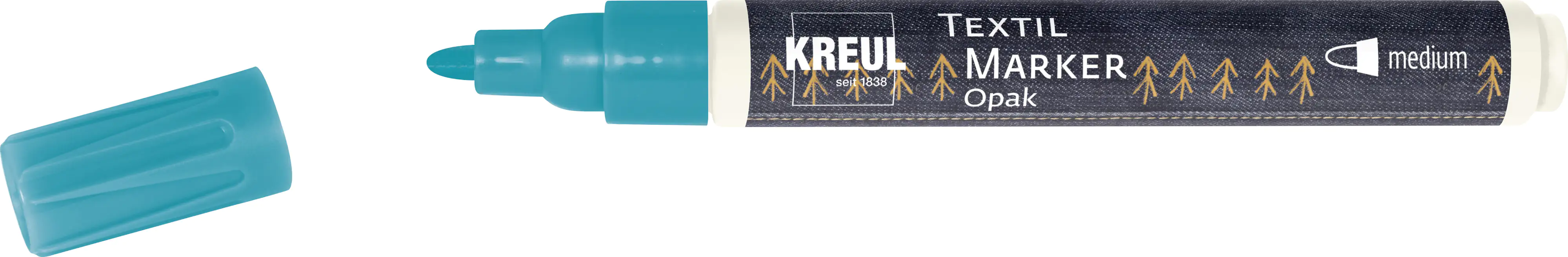 Kreul Javana texi mäx Opak Stoffmalfarbe für helle & dunkle Stoffe türkis