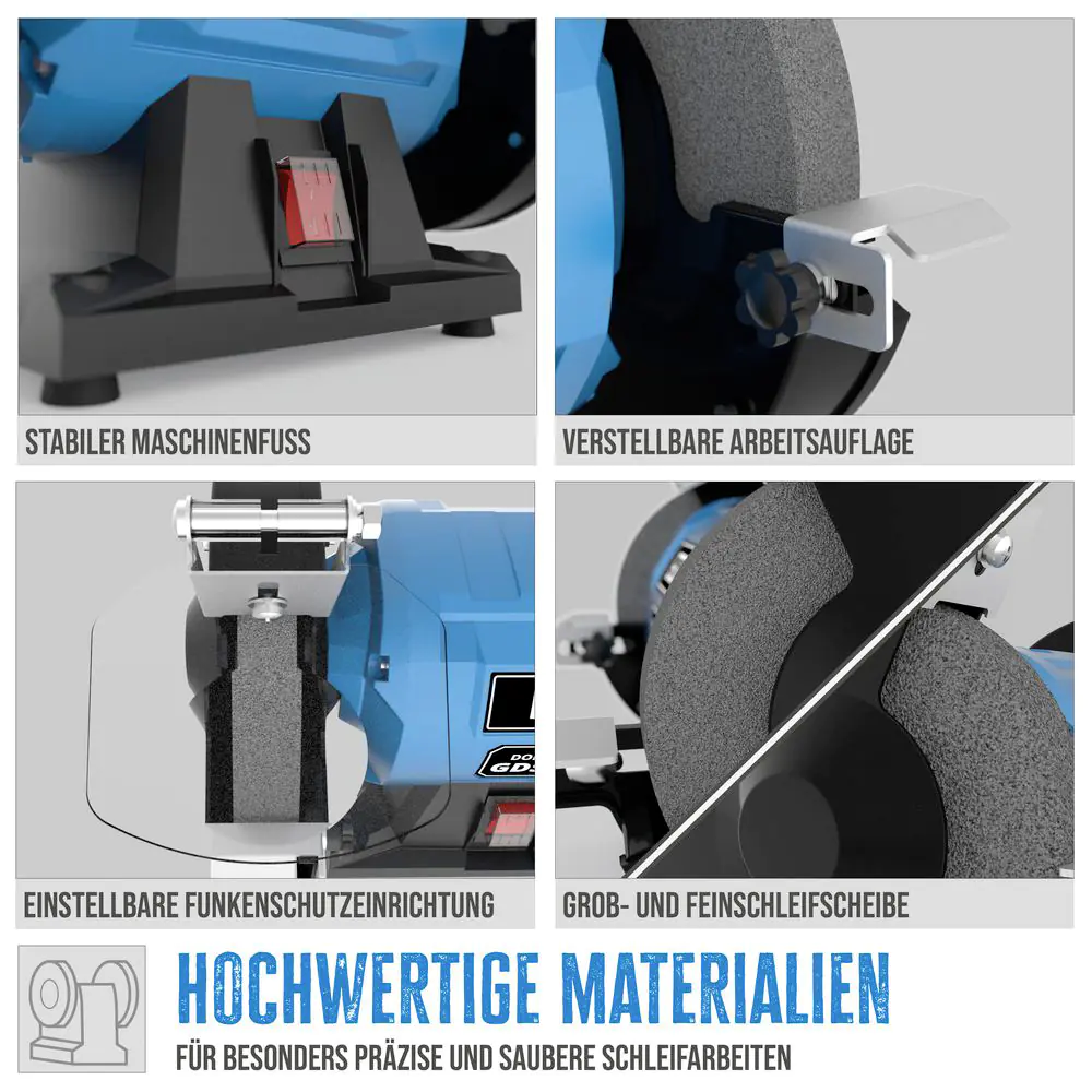 Güde Doppelschleifer GDS 150-15 230 V 250 W 2950 min-1 7,2 kg Güde Doppelschleifer GDS 150-15 230 V 250 W 2950 min-1 7,2 kg