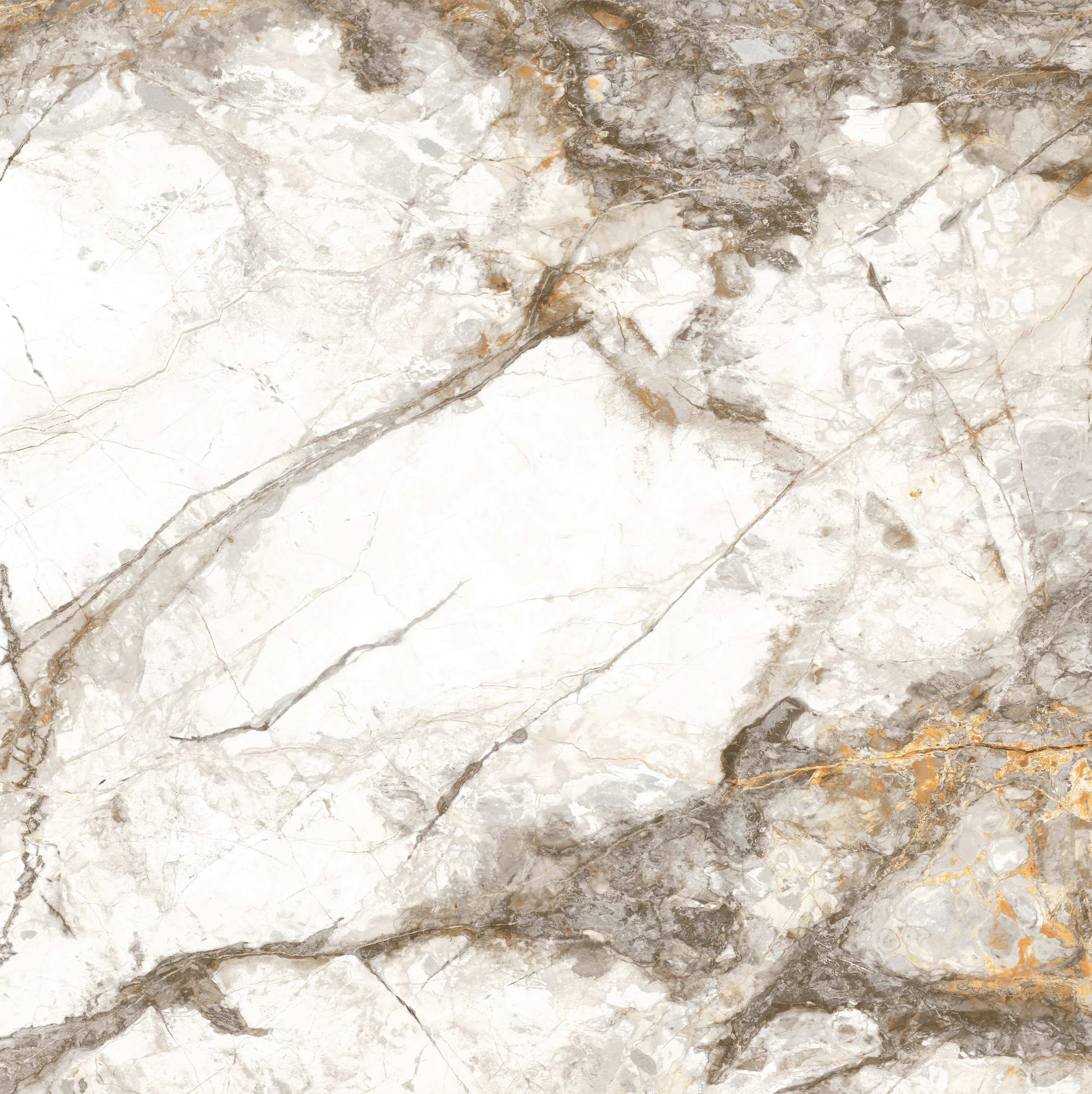 Bodenfliese Feinsteinzeug Caldera 60 x 60 cm gold