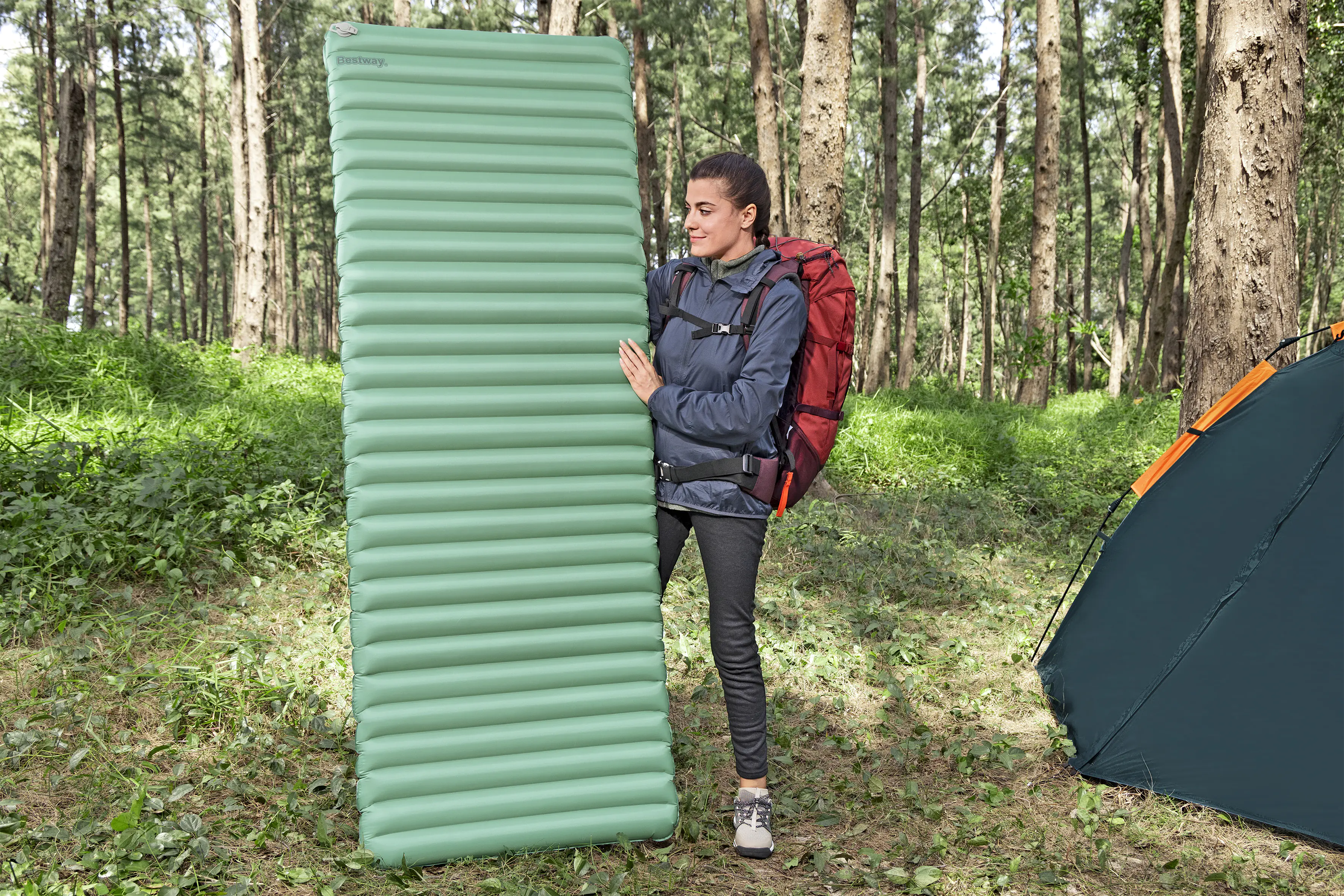 Bestway Isomatte AdventuRest aufblasbar grün 198 x 71 x 8 cm Bestway Isomatte AdventuRest aufblasbar grün 198 x 71 x 8 cm