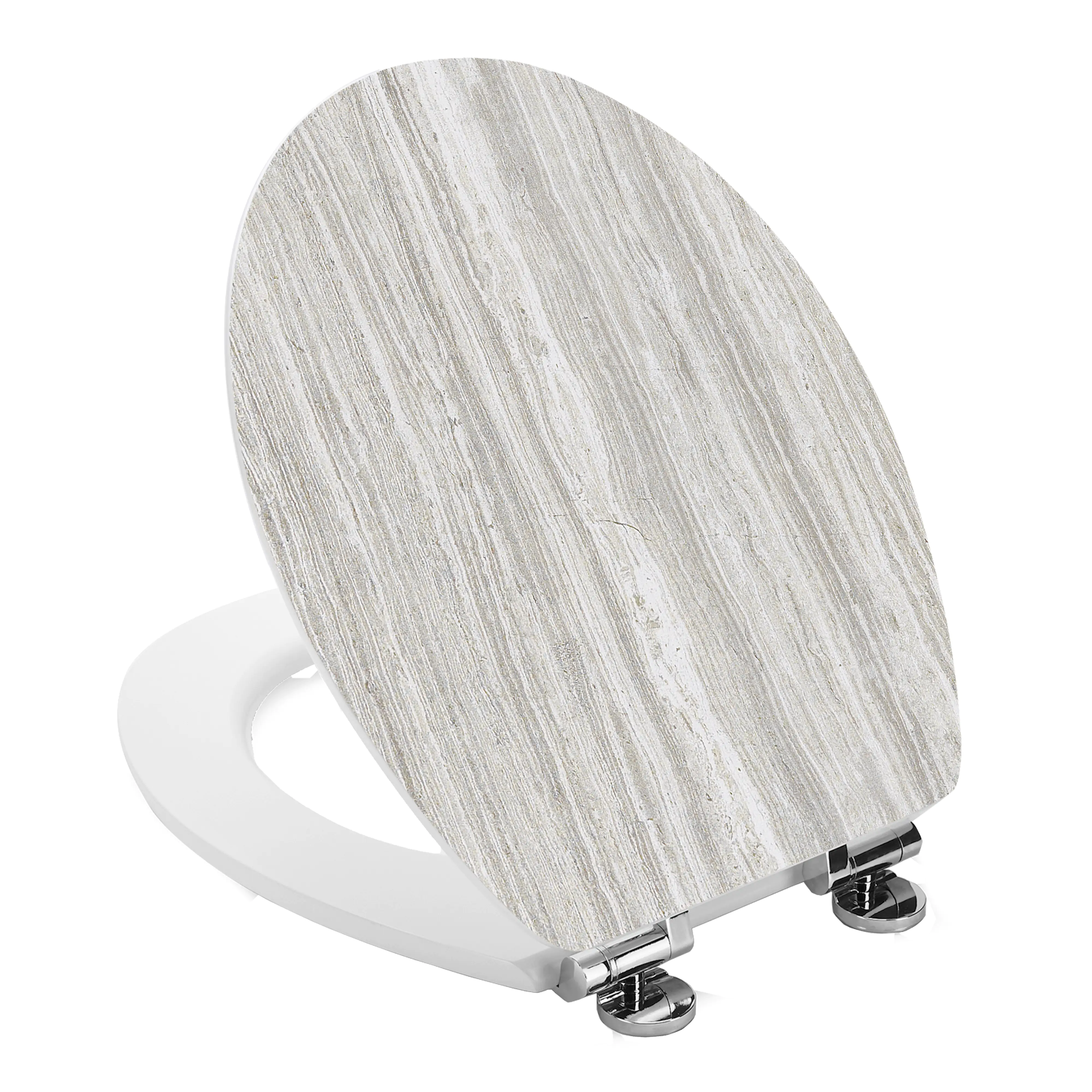 Primaster WC-Sitz mit Absenkautomatik White Wood