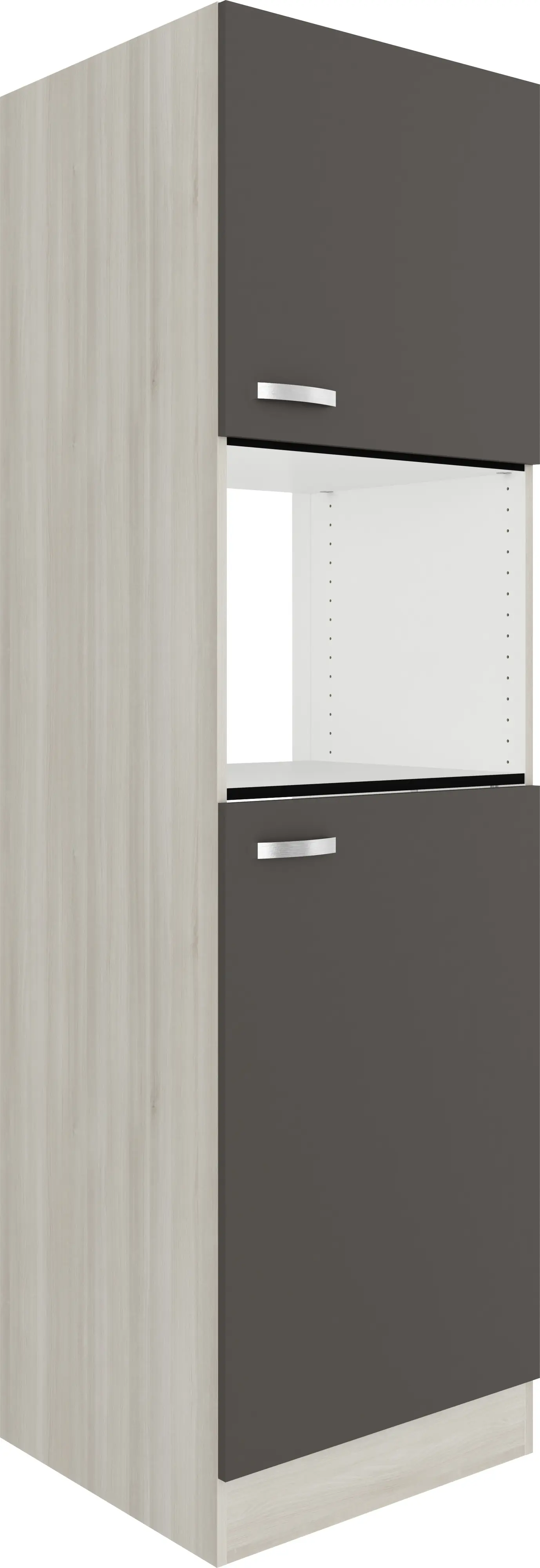 Optifit Hochschrank Faro 220 anthrazit/akazie 60 cm