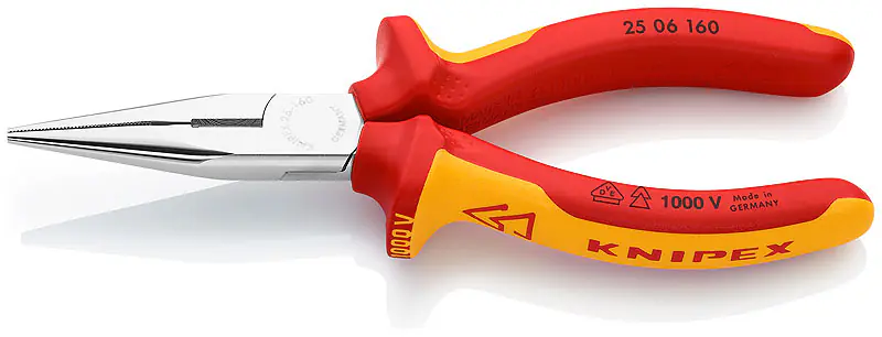 Knipex Flachrundzange 160 mm VDE mit Schneide Knipex Flachrundzange 160 mm VDE mit Schneide