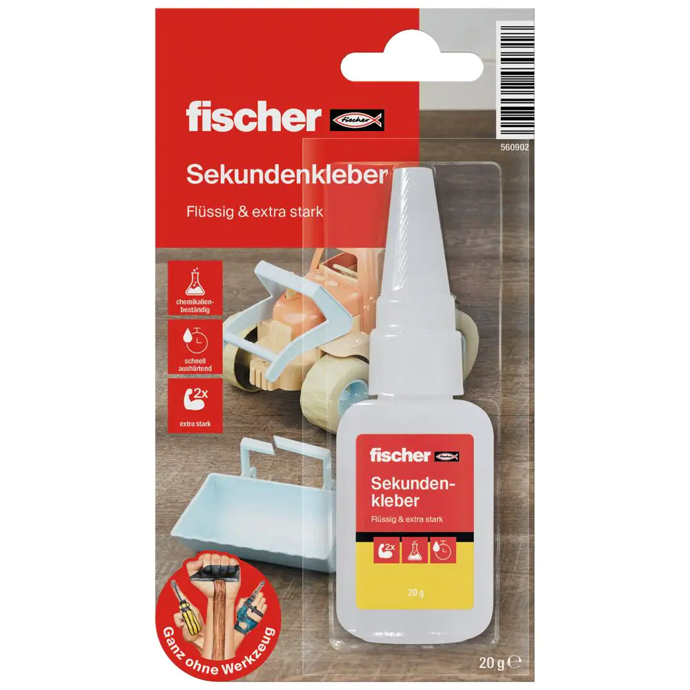fischer Sekundenkleber 20 g