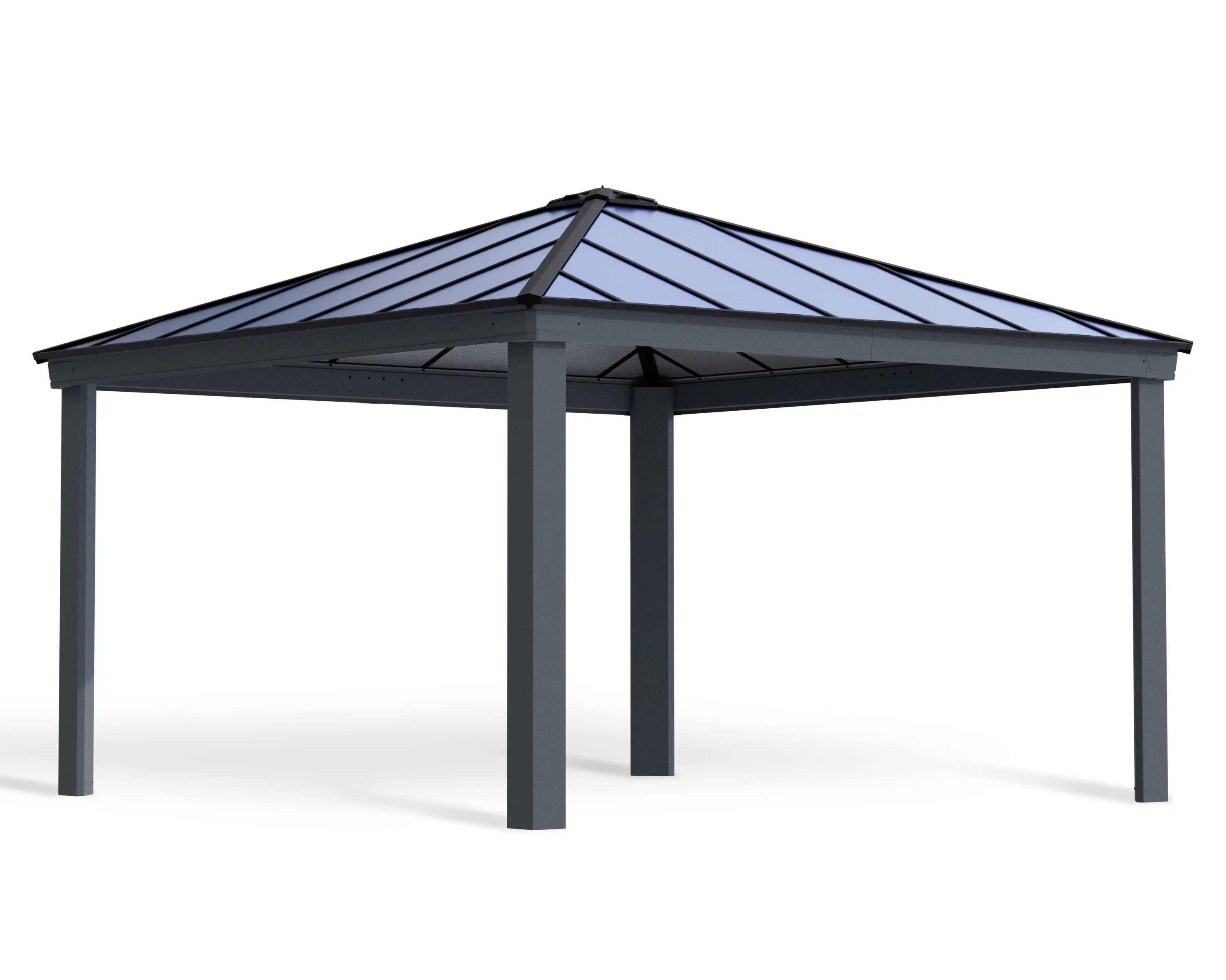 Canopia Carport Colorado 14x14  Grau Alu 426 x 426 cm