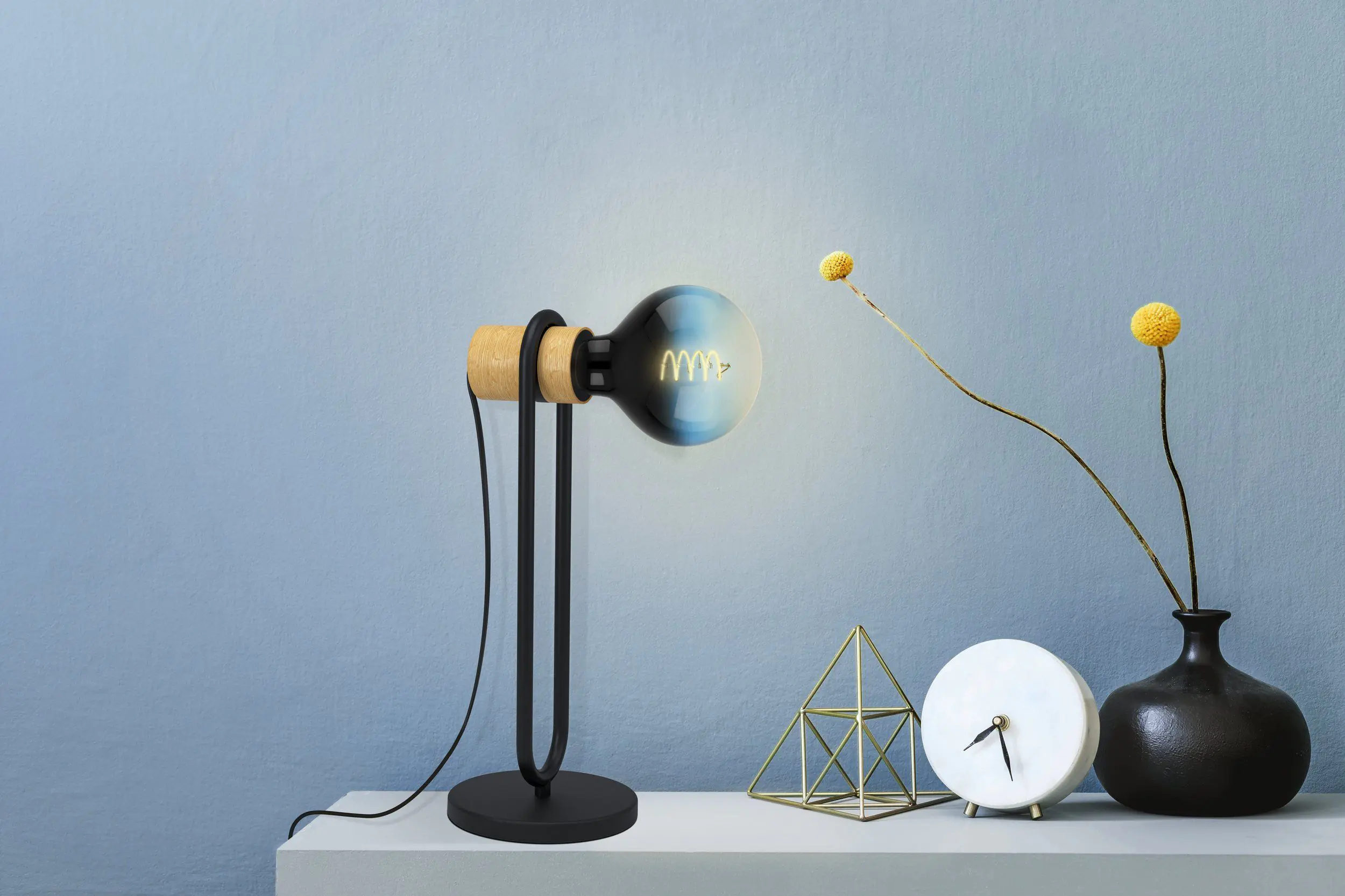 Eglo LED Globe G125 E27 4W schwarz-blau