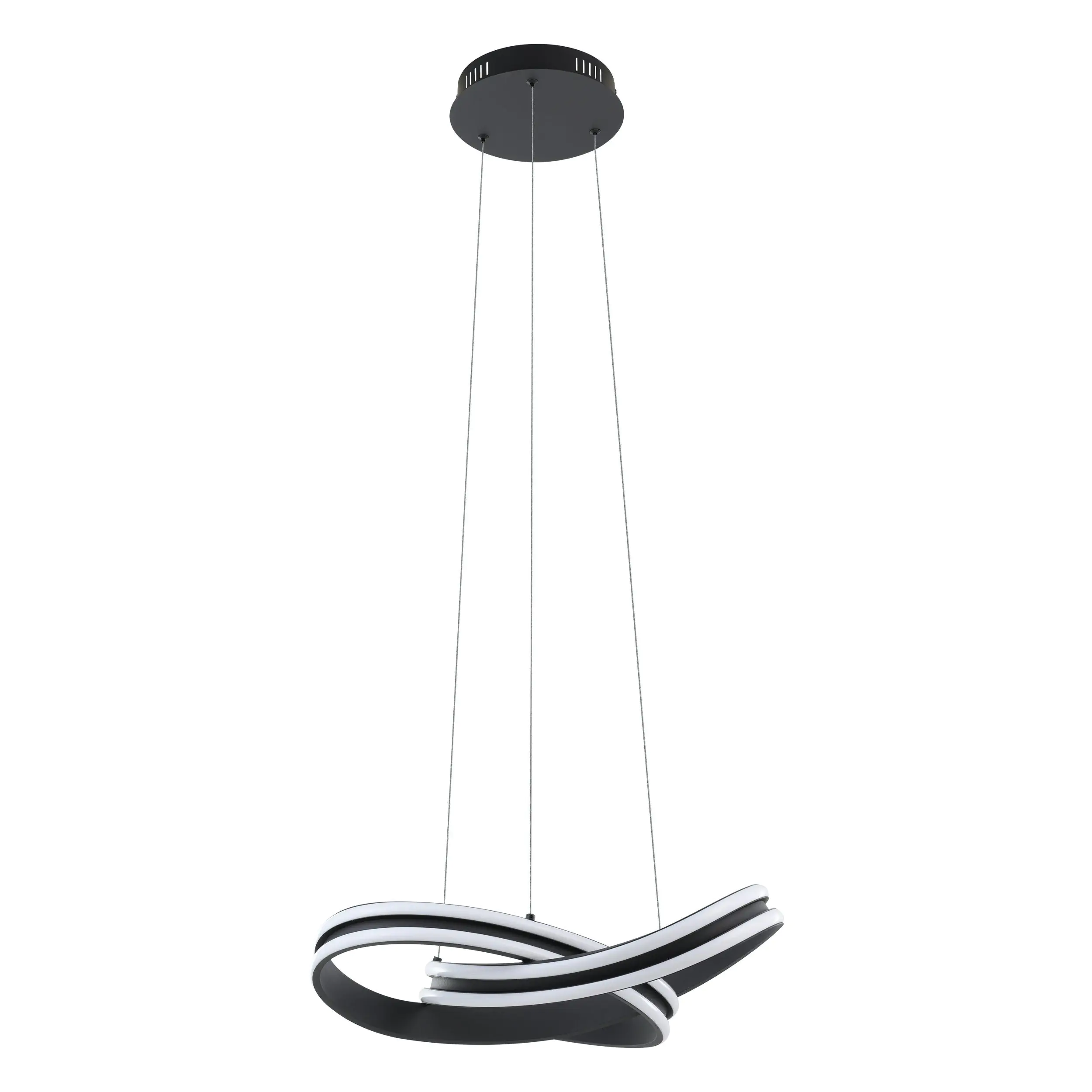 Eglo LED Pendelleuchte Corredera schwarz 50 x 210 cm warmweiß Eglo LED Pendelleuchte Corredera schwarz 50 x 210 cm warmweiß