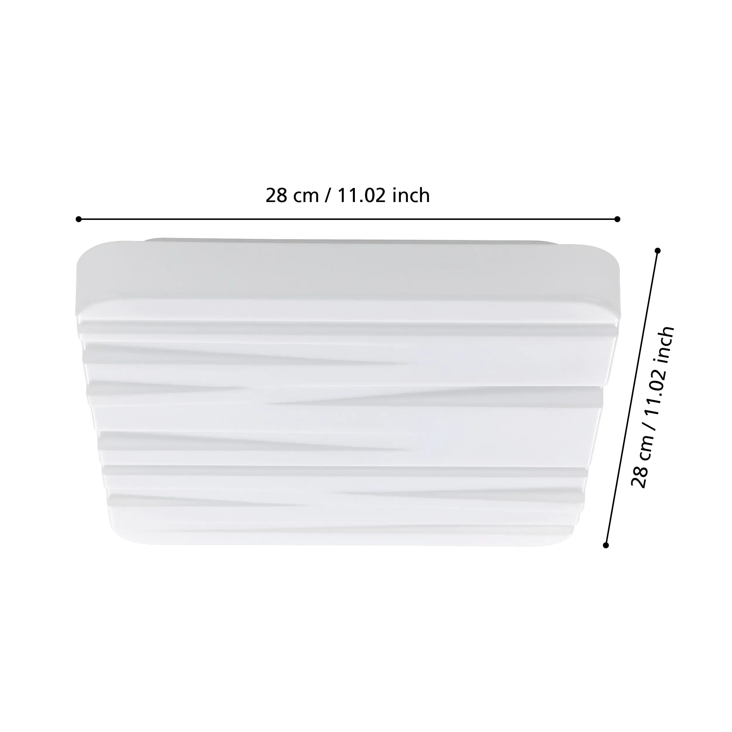 Eglo LED Deckenleuchte Ferentino weiß 28 x 28 cm