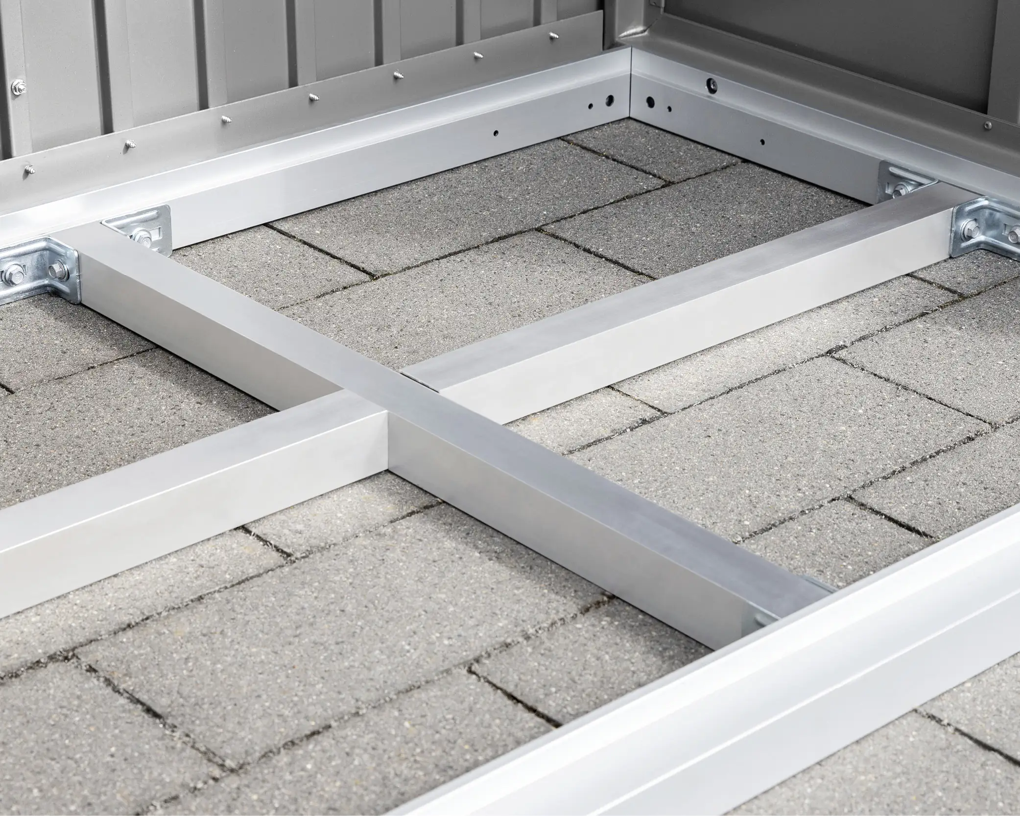 EcoStar Unterkonstruktion für Riffelblech Typ 1 für Kaminholzregal