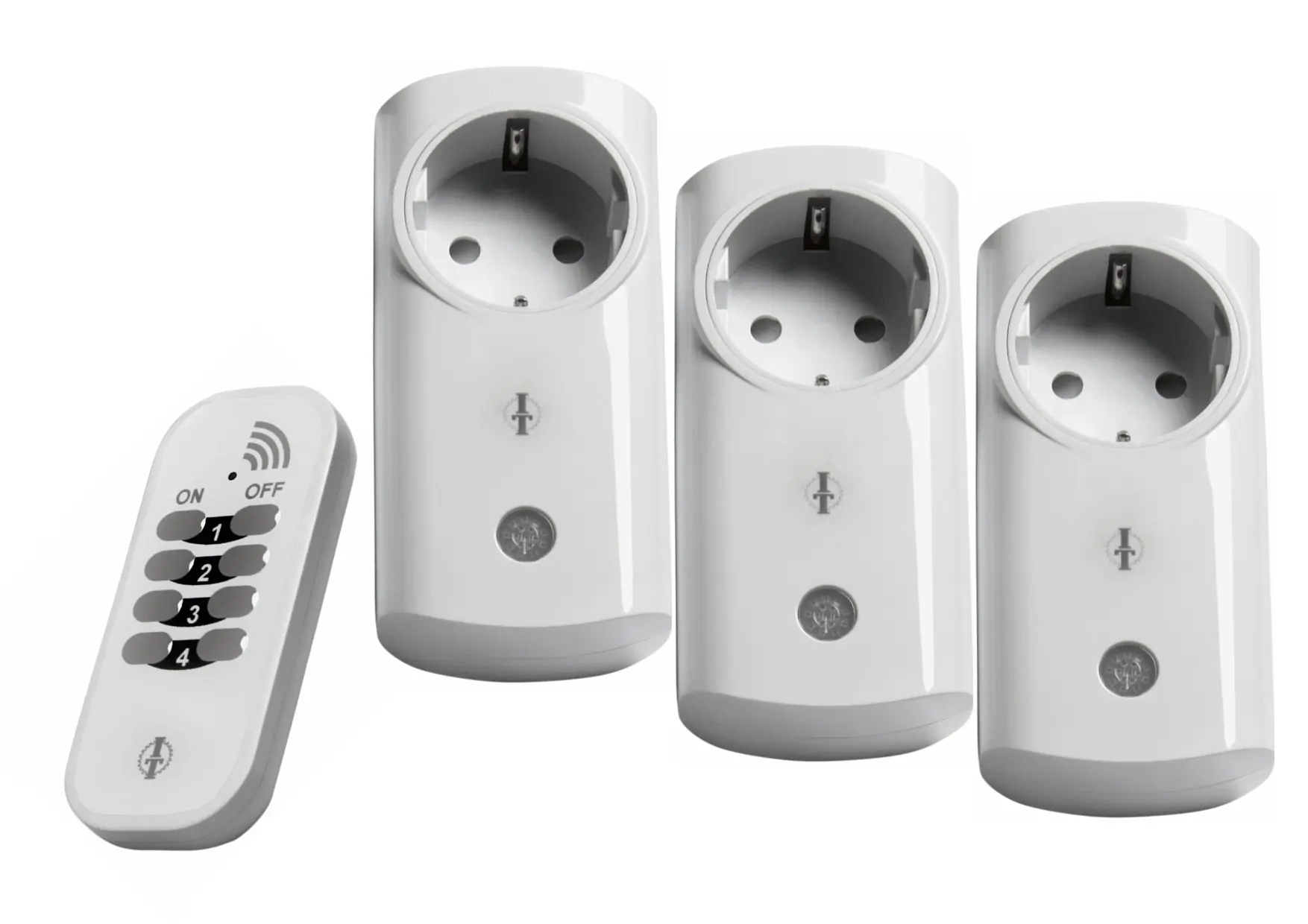 Intertechno Funk-Steckdosen ITI-3 mit Handsender Smart Home 3er Set  Intertechno Funk-Steckdosen ITI-3 mit Handsender Smart Home 3er Set