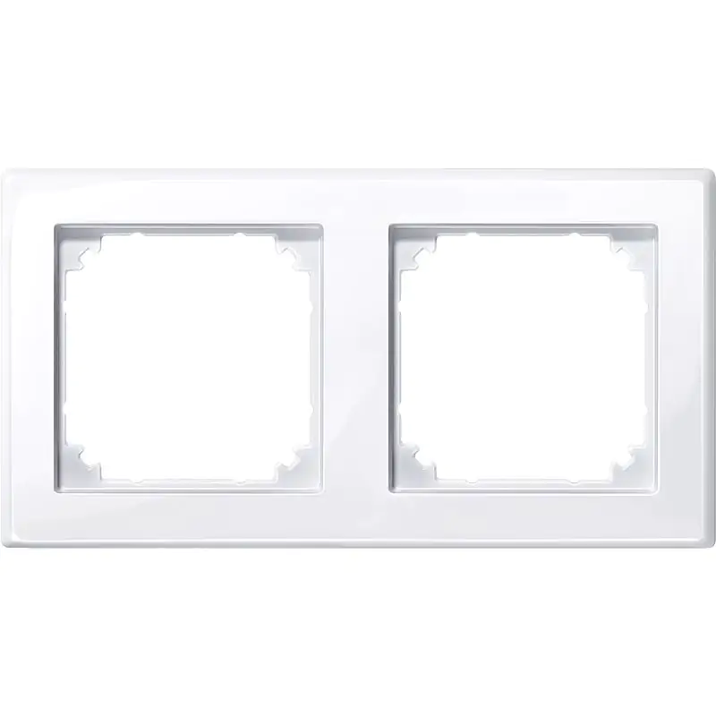 Merten Abdeckrahmen 2-fach Serie M-Pure, aktivweiß MEG4020-3614 Merten Abdeckrahmen 2-fach Serie M-Pure, aktivweiß MEG4020-3614
