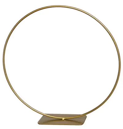 TrendLine Floristenring mit Fuß Metall Ø 30 cm gold TrendLine Floristenring mit Fuß Metall Ø 30 cm gold