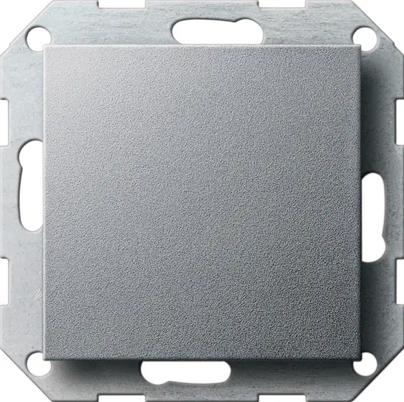 Gira Blindabdeckung mit Tragring E2, aluminium, 026826 Gira Blindabdeckung mit Tragring E2, aluminium, 026826