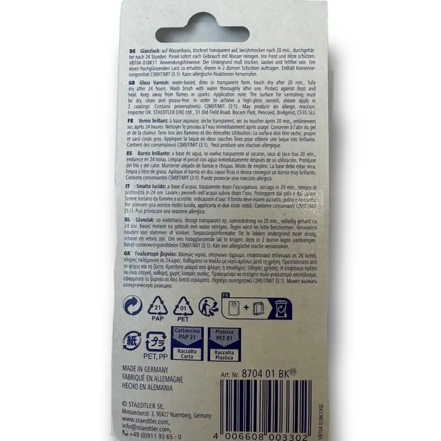 Staedtler Glanzlack auf Wasserbasis 10 ml Staedtler Glanzlack auf Wasserbasis 10 ml