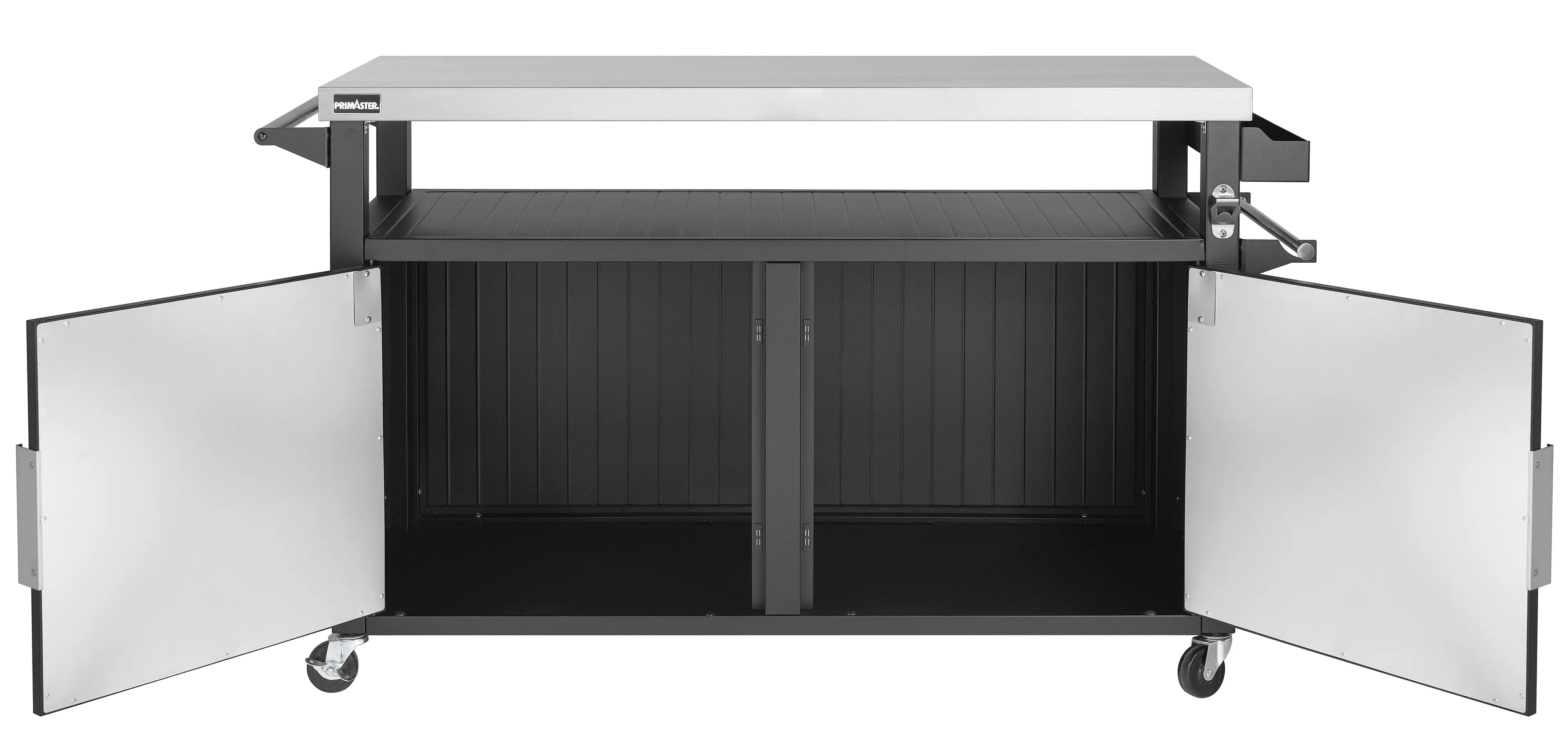 Primaster Grillwagen Napa XXL Universal 2-türig 153 x 90 cm schwarz