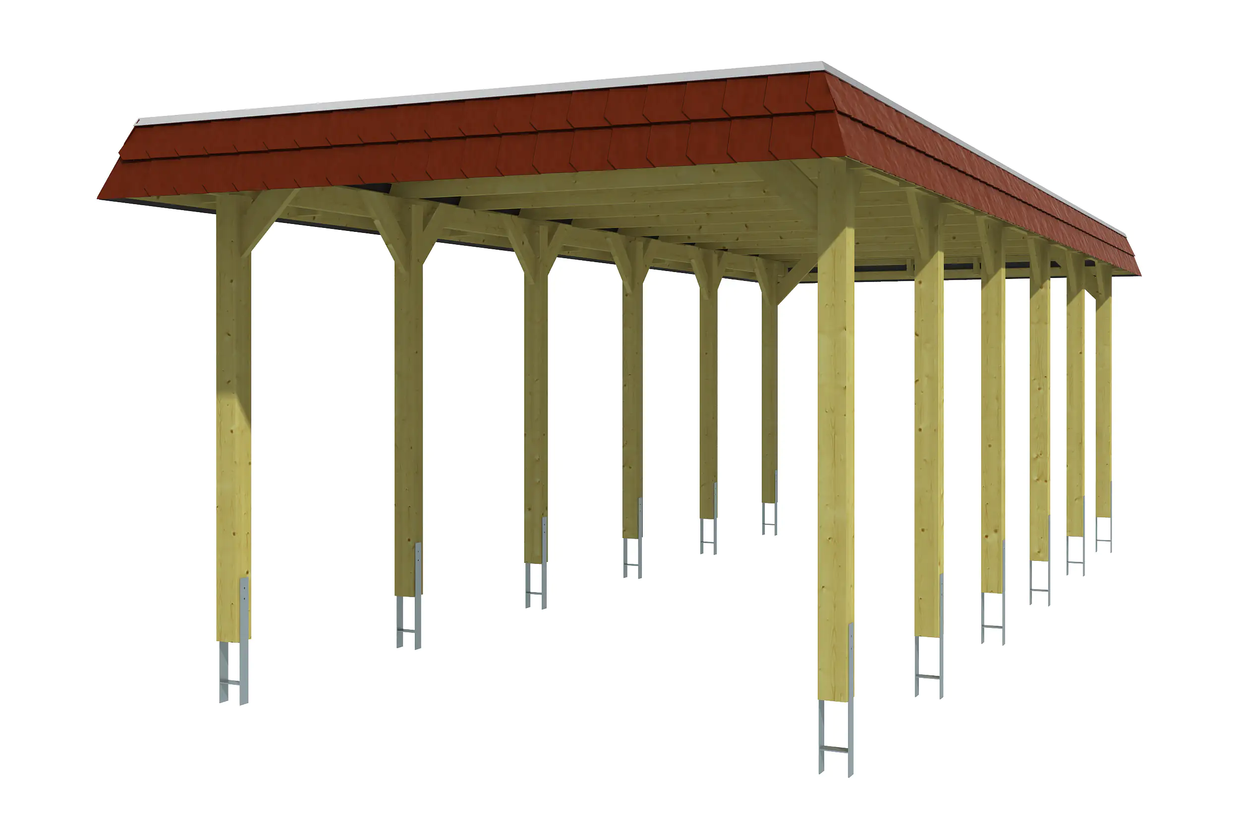 SKAN HOLZ Carport Spreewald 345 x 893 cm mit EPDM-Dach
