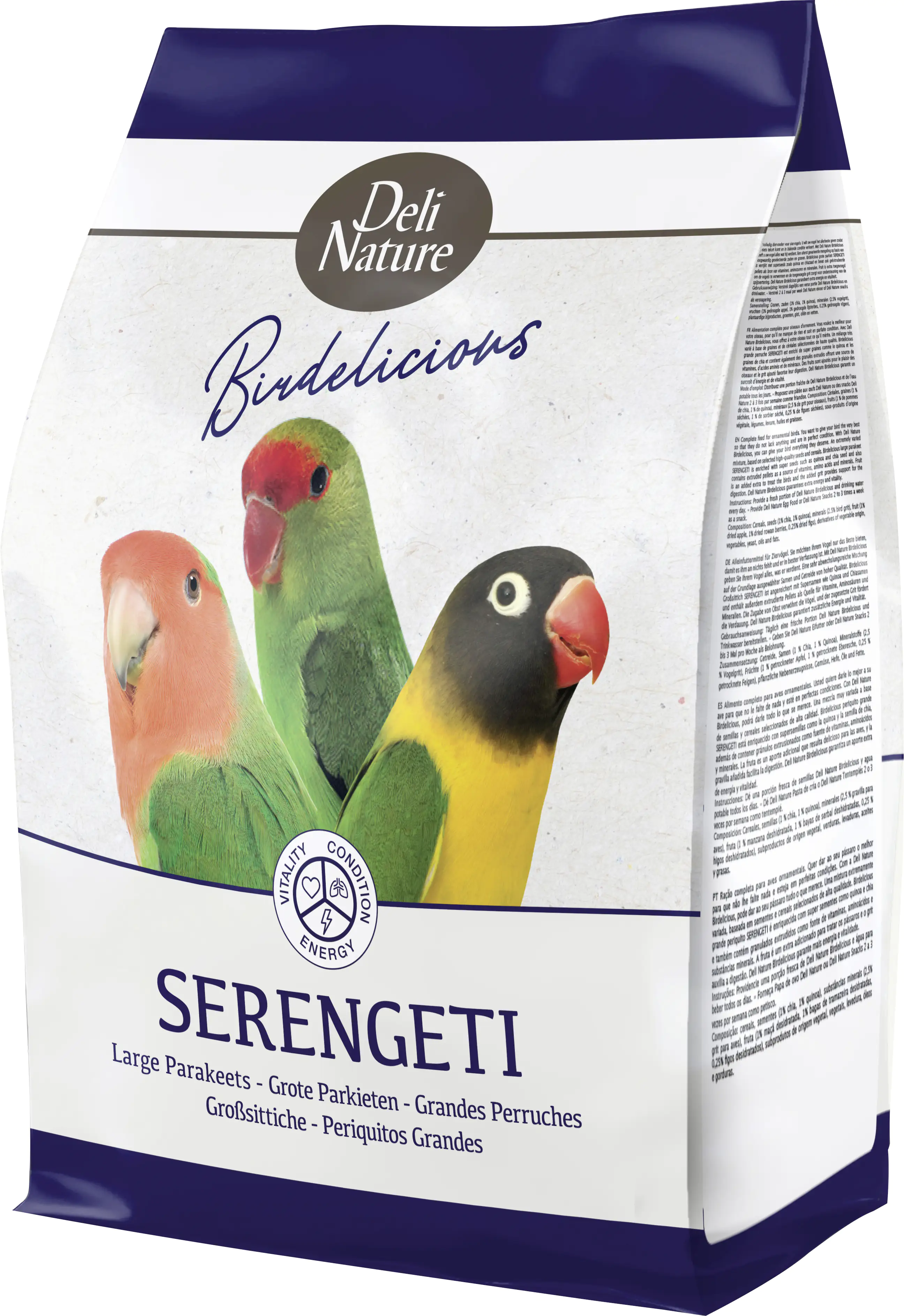 Deli Nature 5* Menu Komplettfutter für Afrik. Sittiche 2,5 kg Deli Nature 5* Menu Komplettfutter für Afrik. Sittiche 2,5 kg