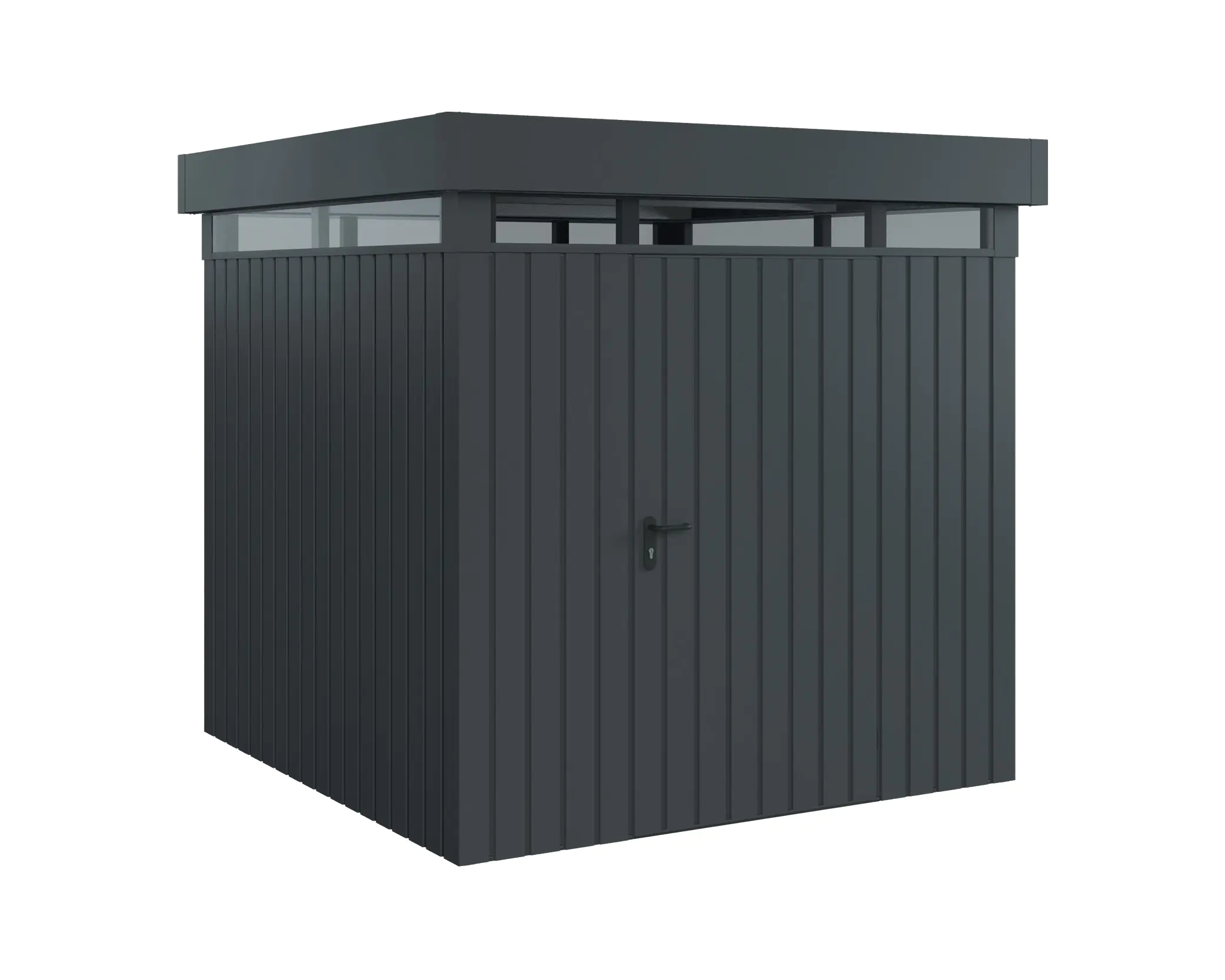 EcoStar Metallgerätehaus Euroline EFD5 LB anthrazit 214 x 214 cm 1-flg. EcoStar Metallgerätehaus Euroline EFD5 LB anthrazit 214 x 214 cm 1-flg.