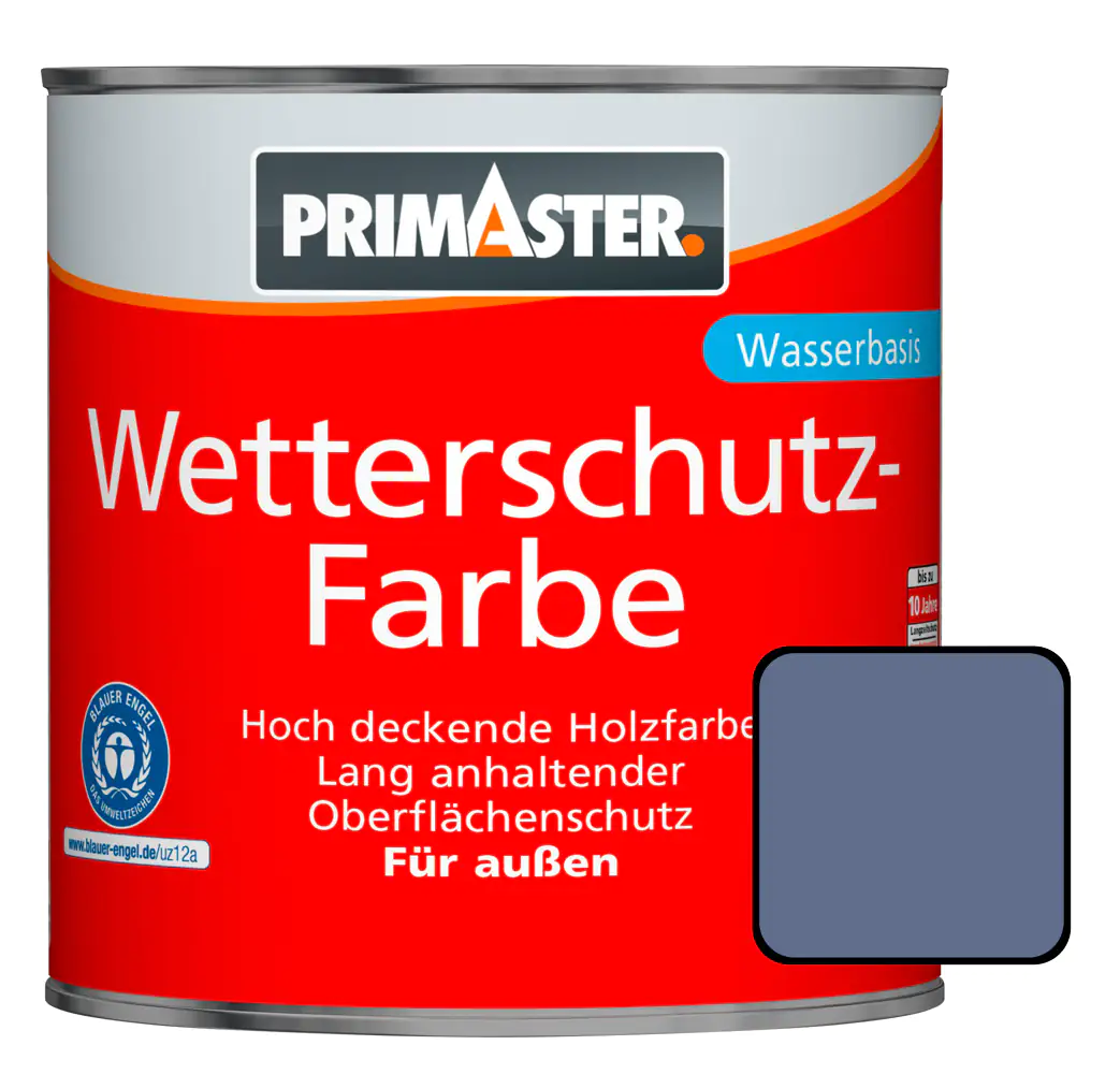 Primaster Wetterschutzfarbe 2,5 L taubenblau Primaster Wetterschutzfarbe 2,5 L taubenblau