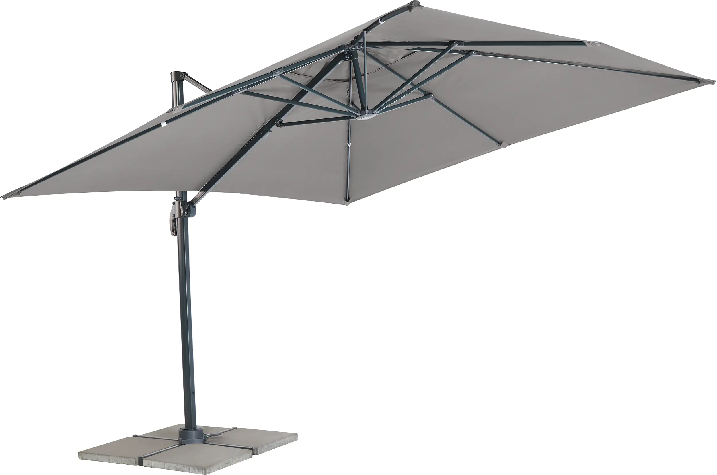 Primaster Ampelschirm Catania anthrazit 300 x 300 cm