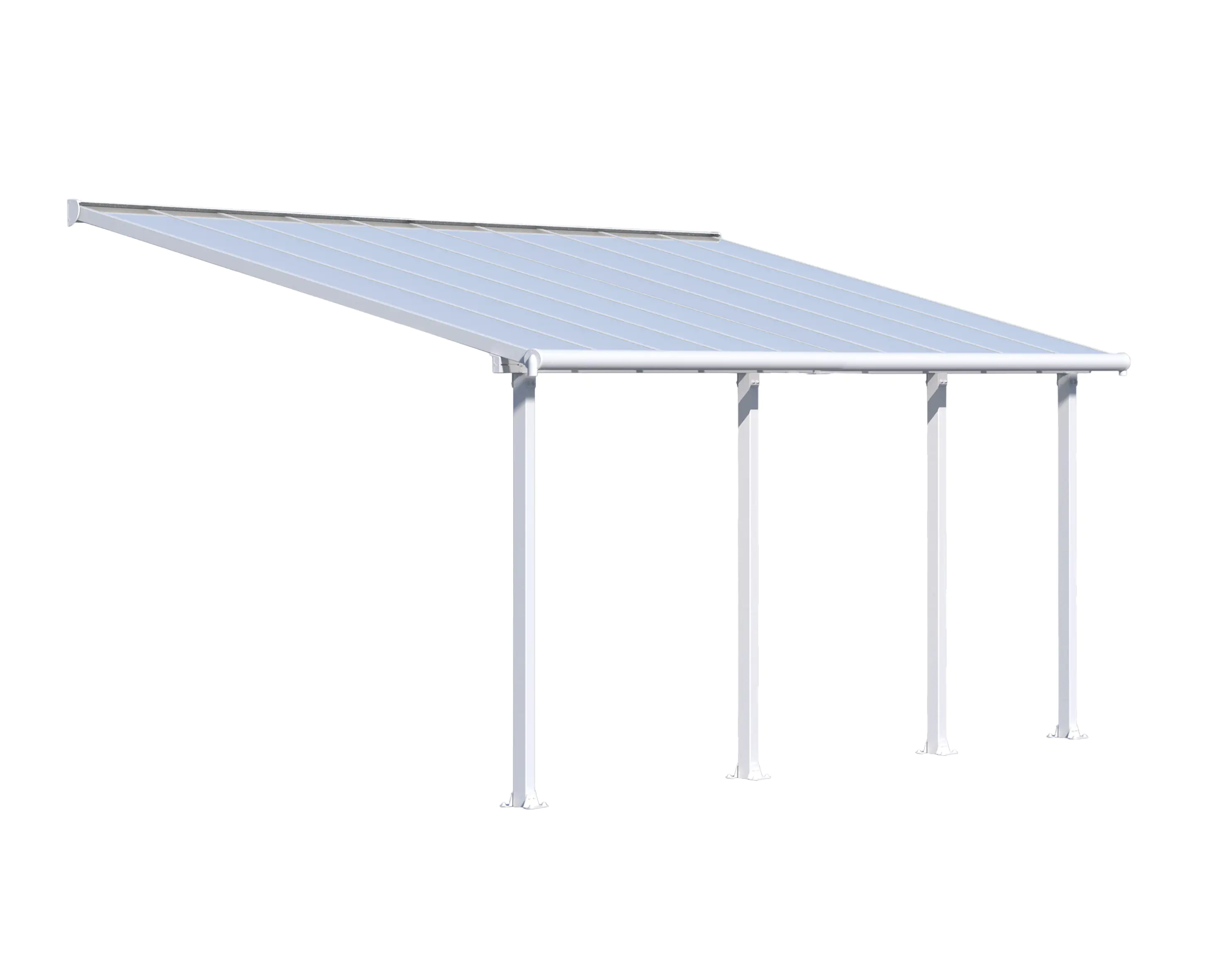 7290108134308 Canopia Terrassenüberdachung Olympia 3x6.1 weiß