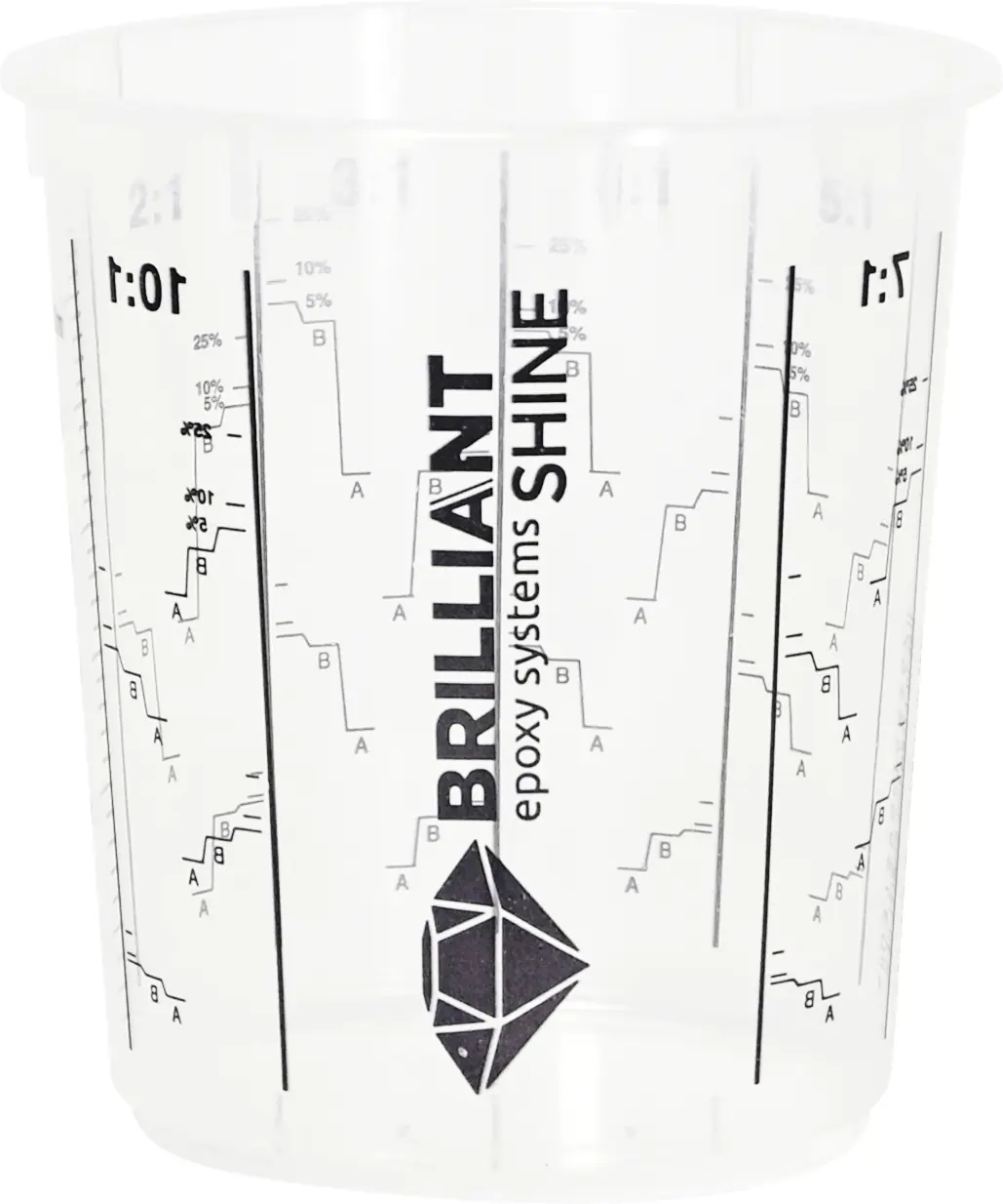 Mischbecher 400ml klein mit Skala