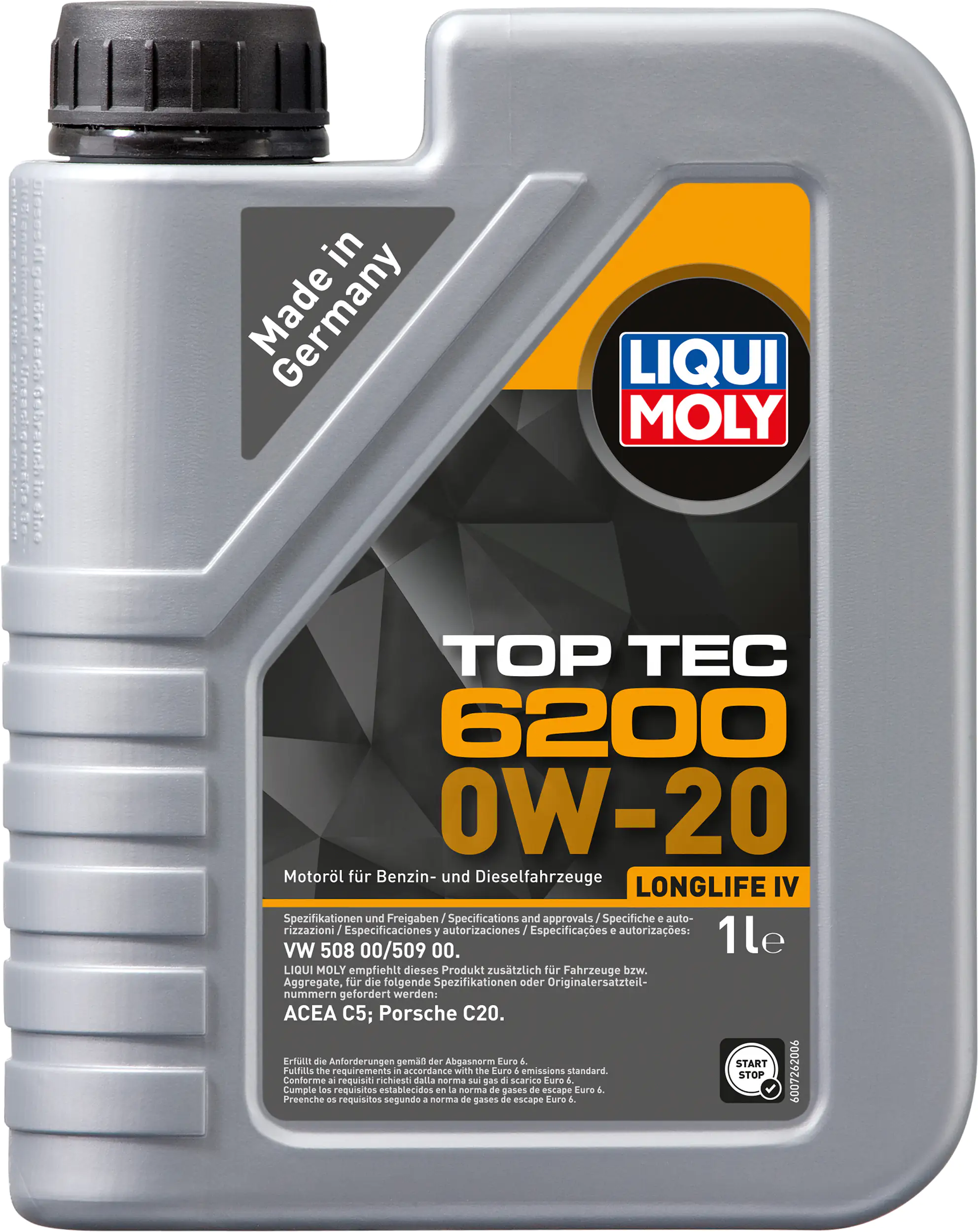 4100420207808 Liqui Moly Motoröl Top Tec 6200 0W-20 1 L