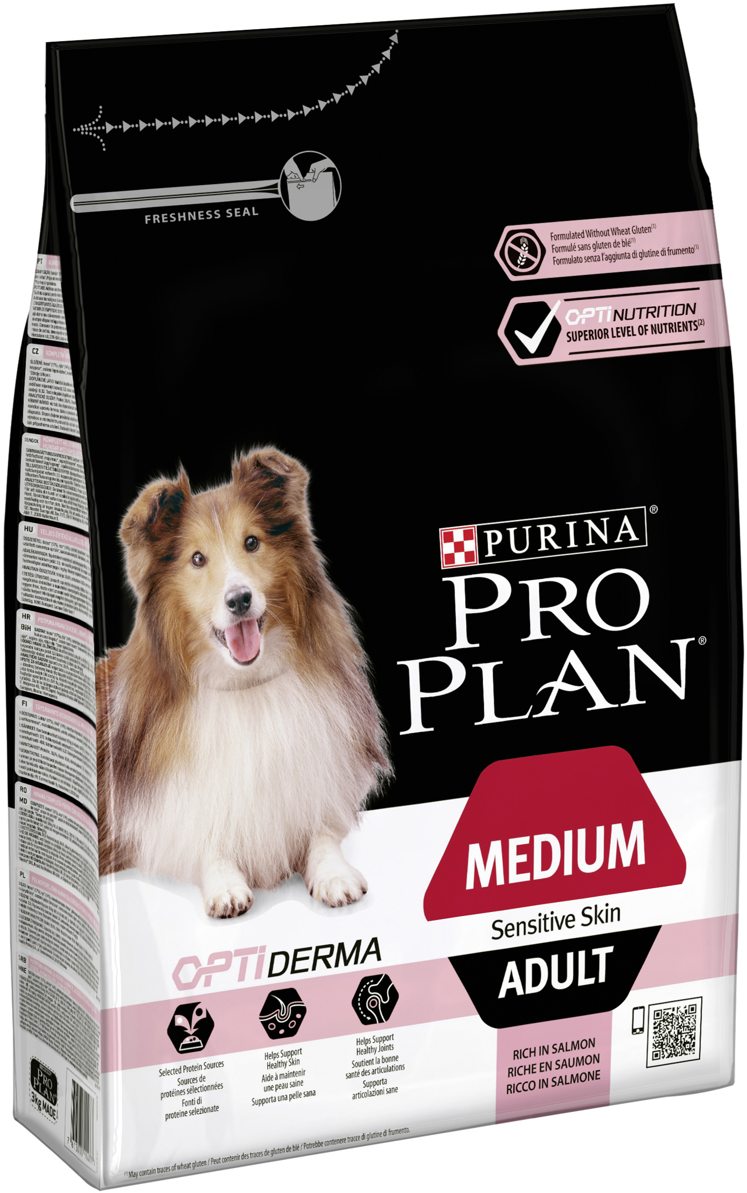 Purina PRO PLAN Dog Medium Adult Sens. Skin Lachs trocken 3 kg kaufen ...
