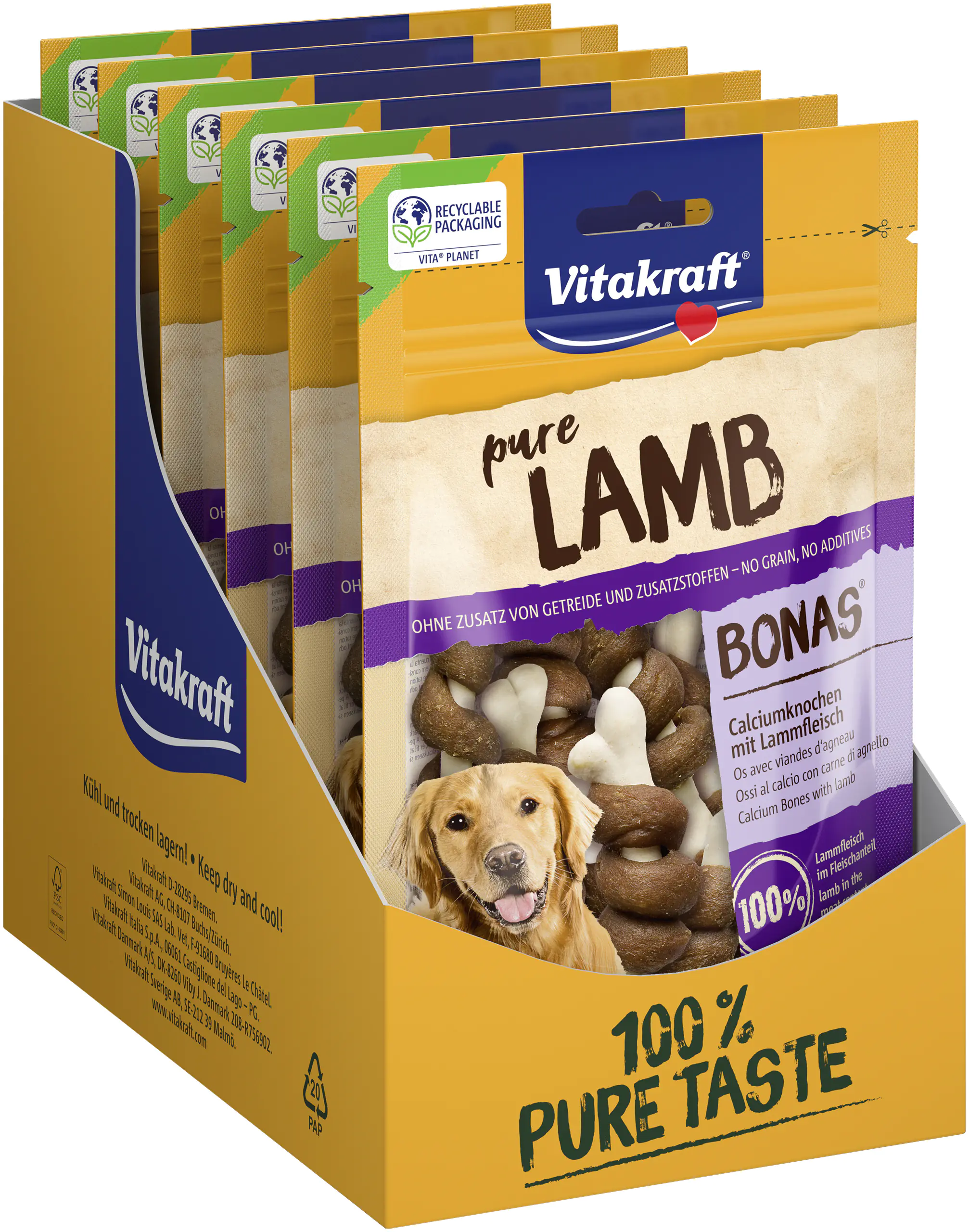 Vitakraft LAMB Bonas® Calciumknochen Lamm 80 g Vitakraft LAMB Bonas® Calciumknochen Lamm 80 g
