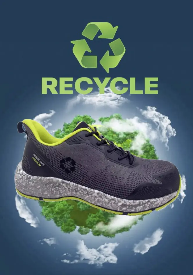 Sicherheitshalbschuh Ecostar Low S1P schwarz-neongrün 